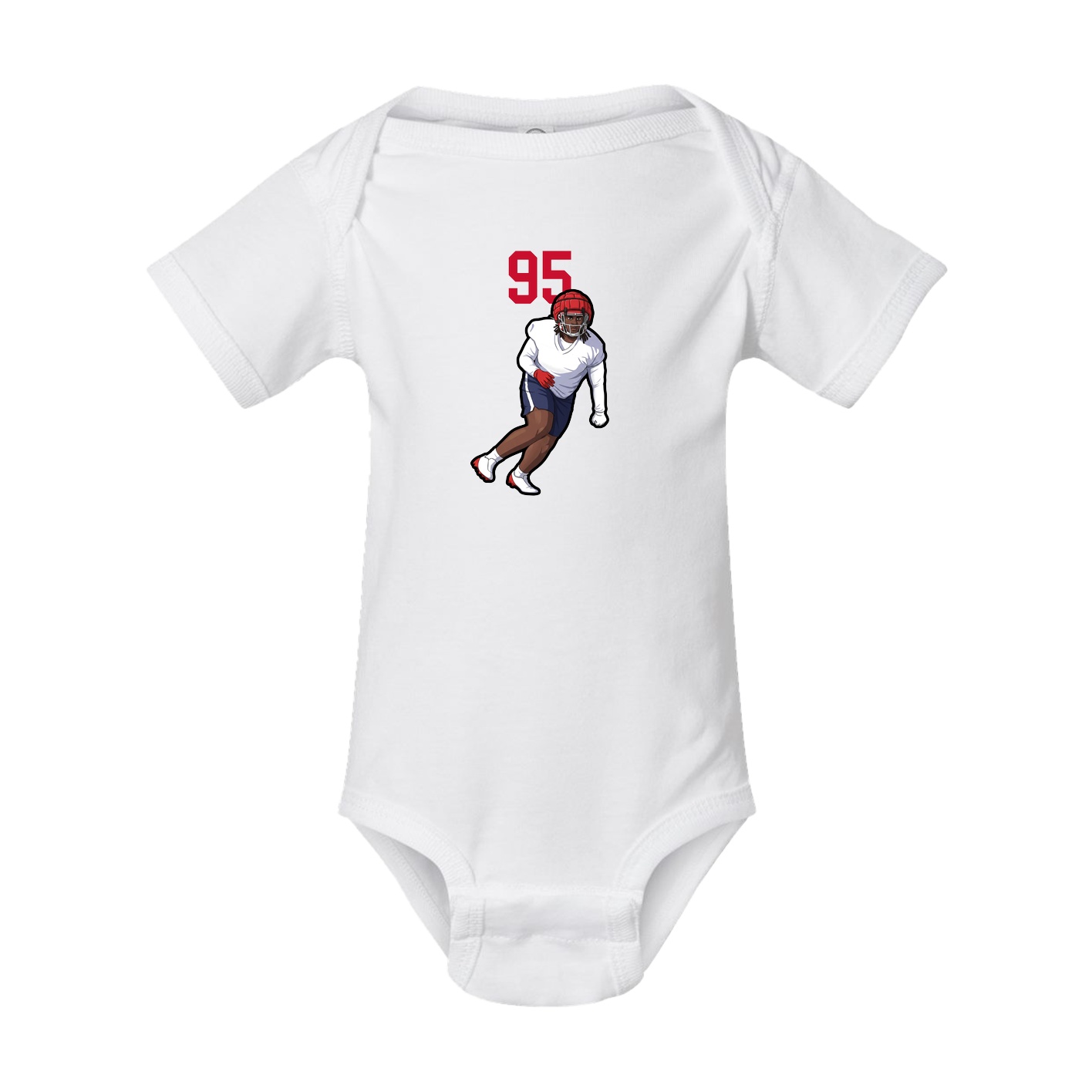 Baby Onesie — Number Top in White