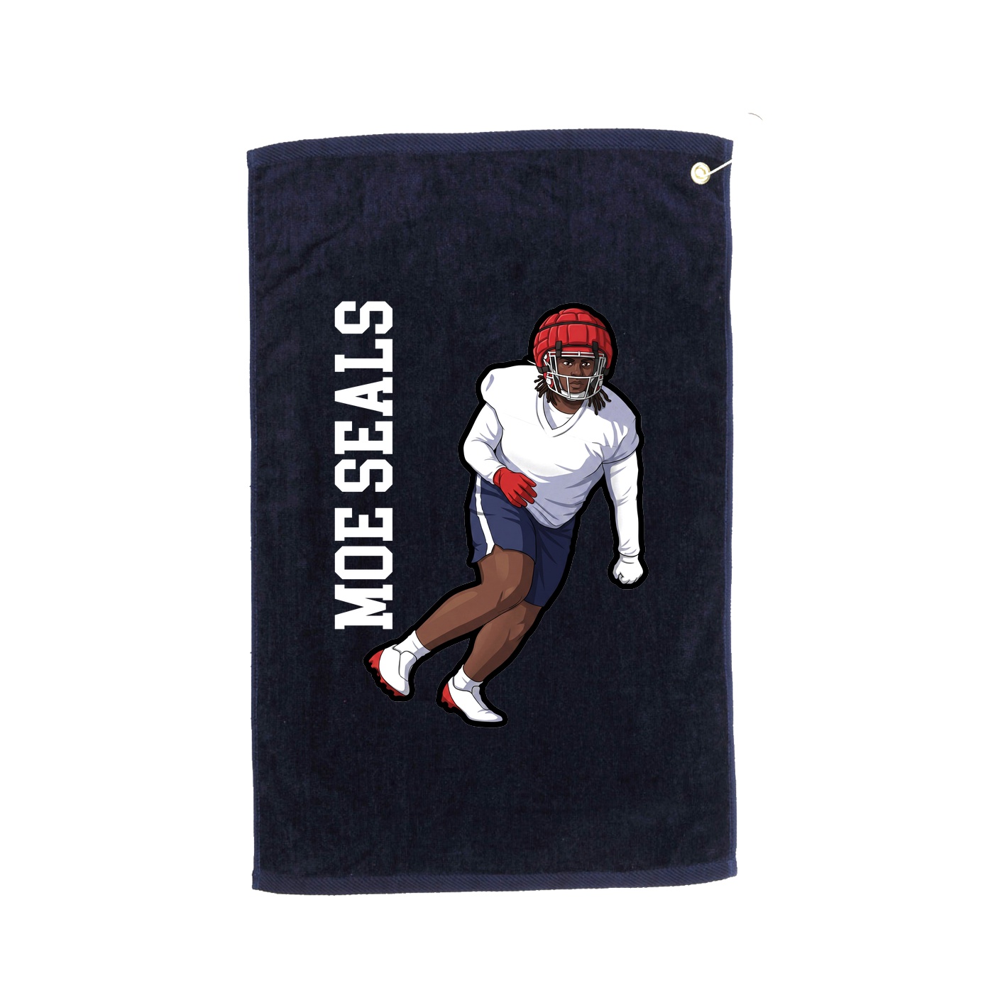 Golf Towel — Name Vertical in Navy