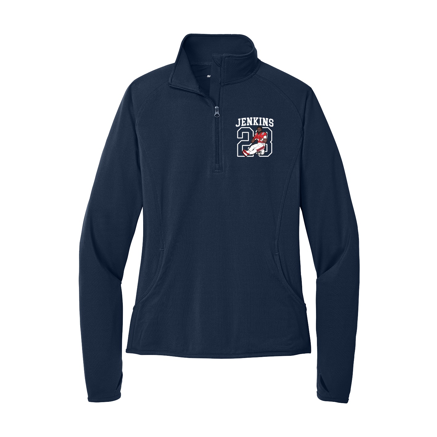 Women's Q-Zip Pullover — Shirsey in Navy