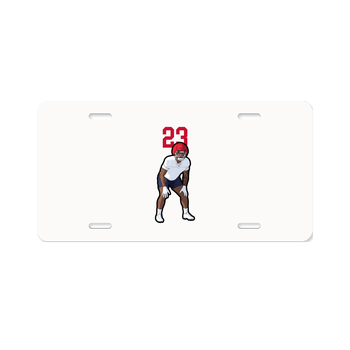 License Plate — Number Top in Classic