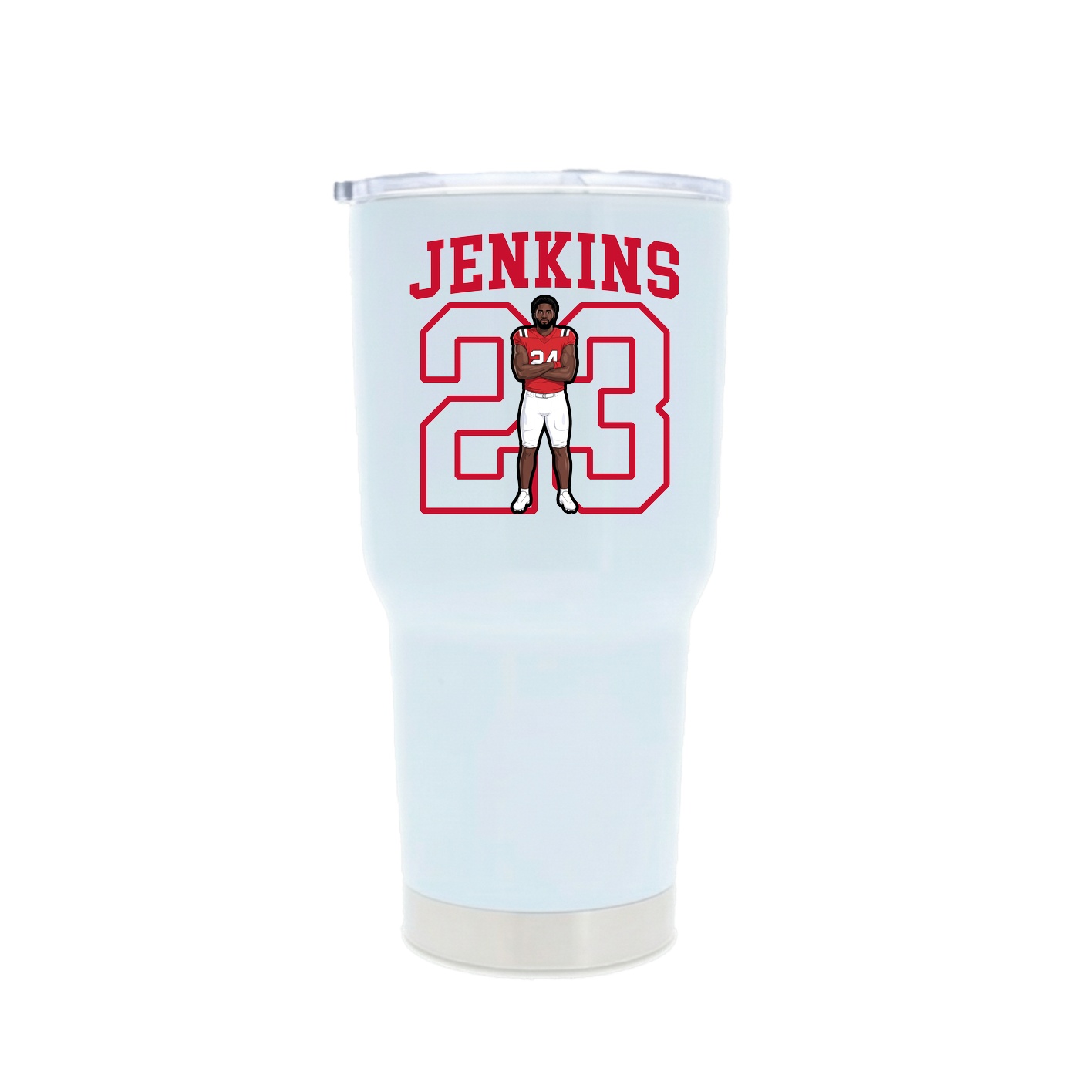 30oz Stainless Steel Tumbler — Shirsey in White