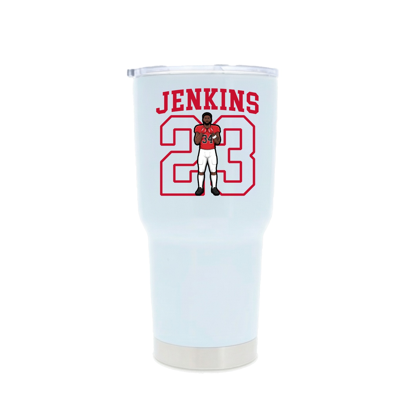30oz Stainless Steel Tumbler — Shirsey in White