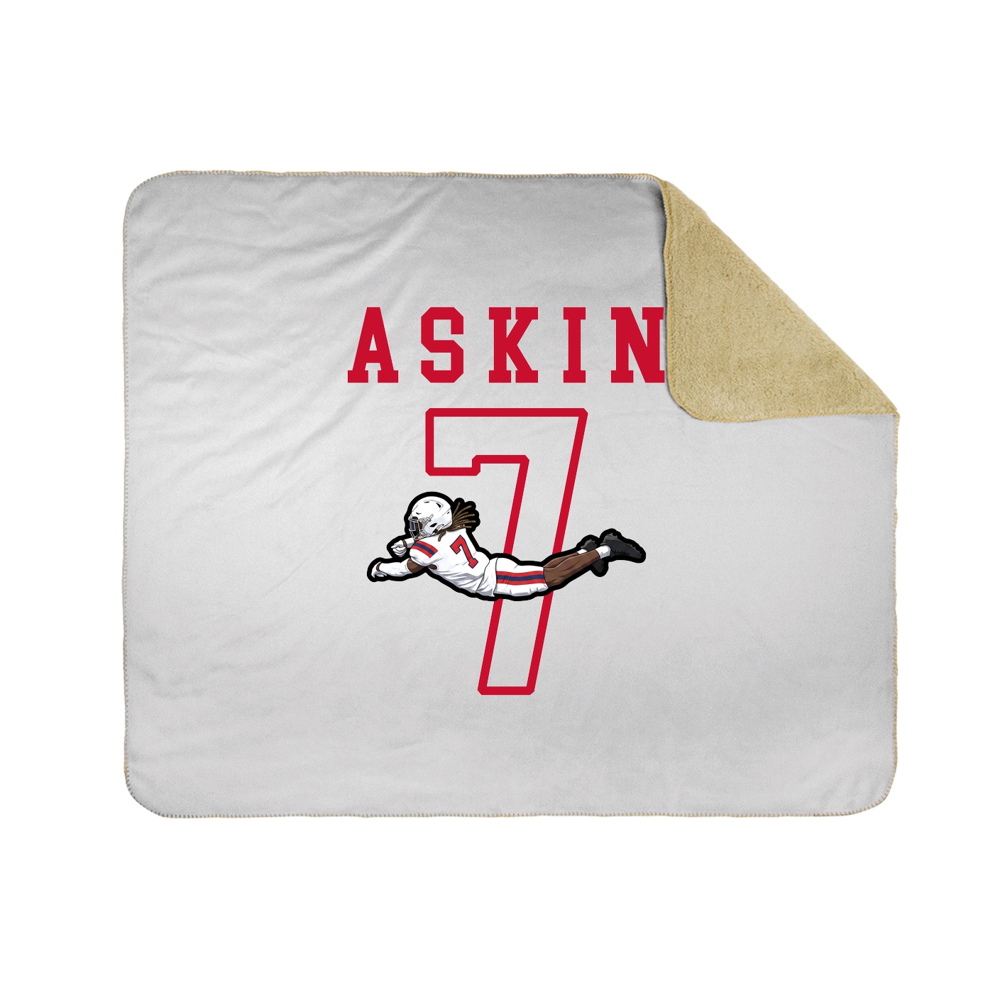 Throw Blanket — Shirsey in White