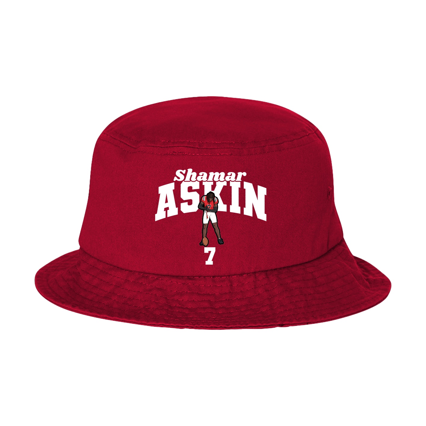Bucket Cap — Signature Arch in Red
