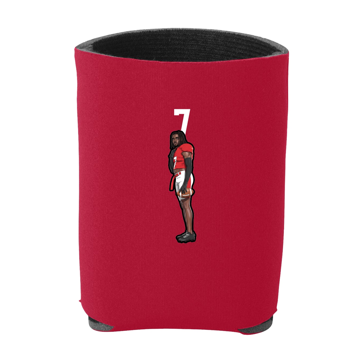 Can Holder — Number Top in Red