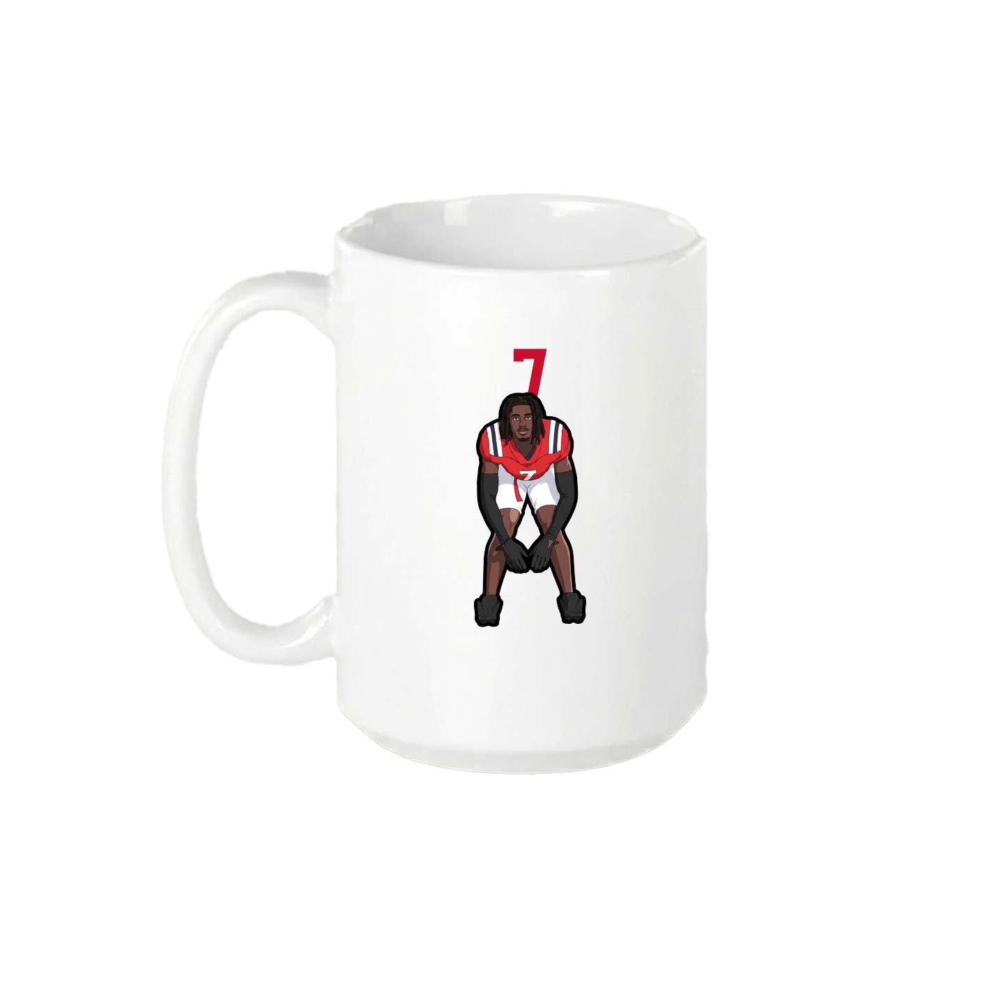 15oz Coffee Mug — Number Top in White