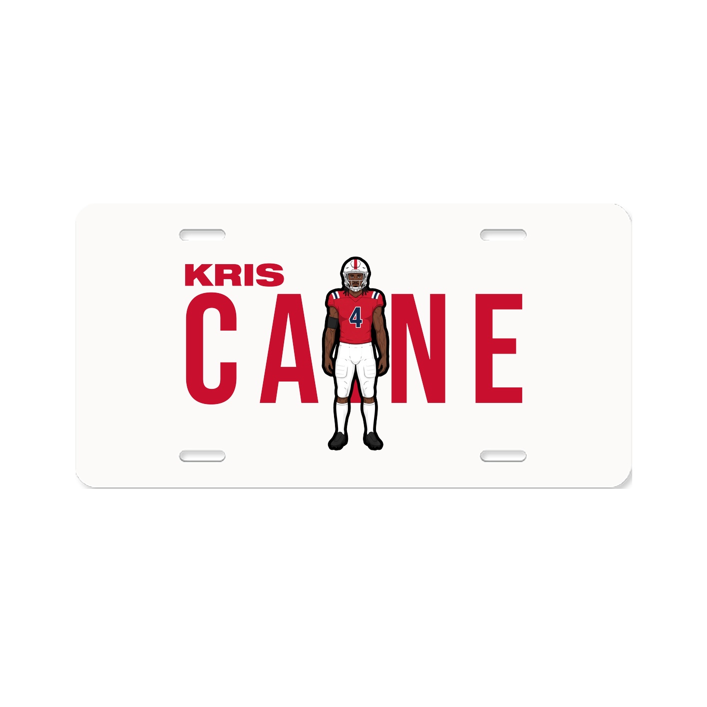 License Plate — Player Name in Classic