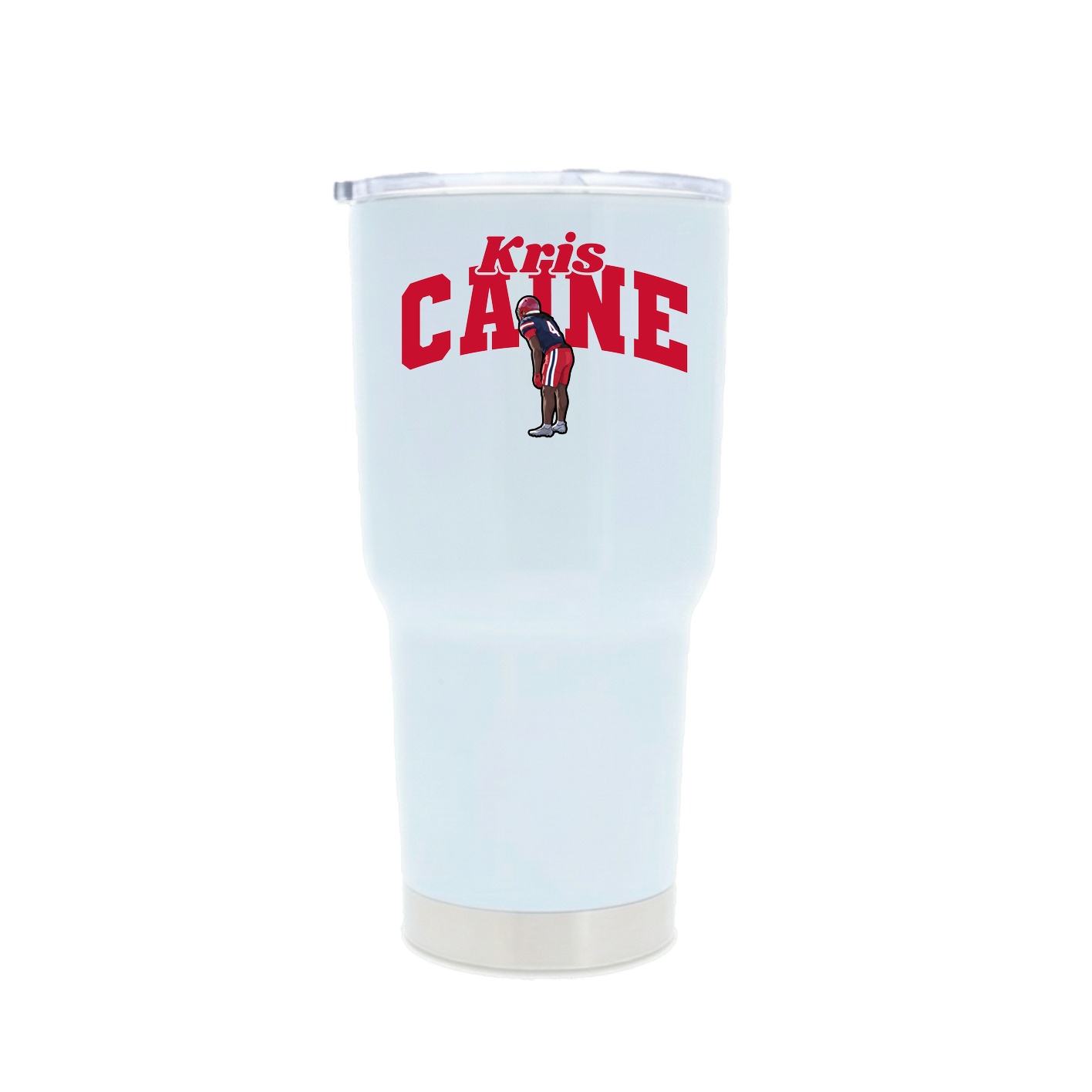 30oz Stainless Steel Tumbler — Signature Arch in White