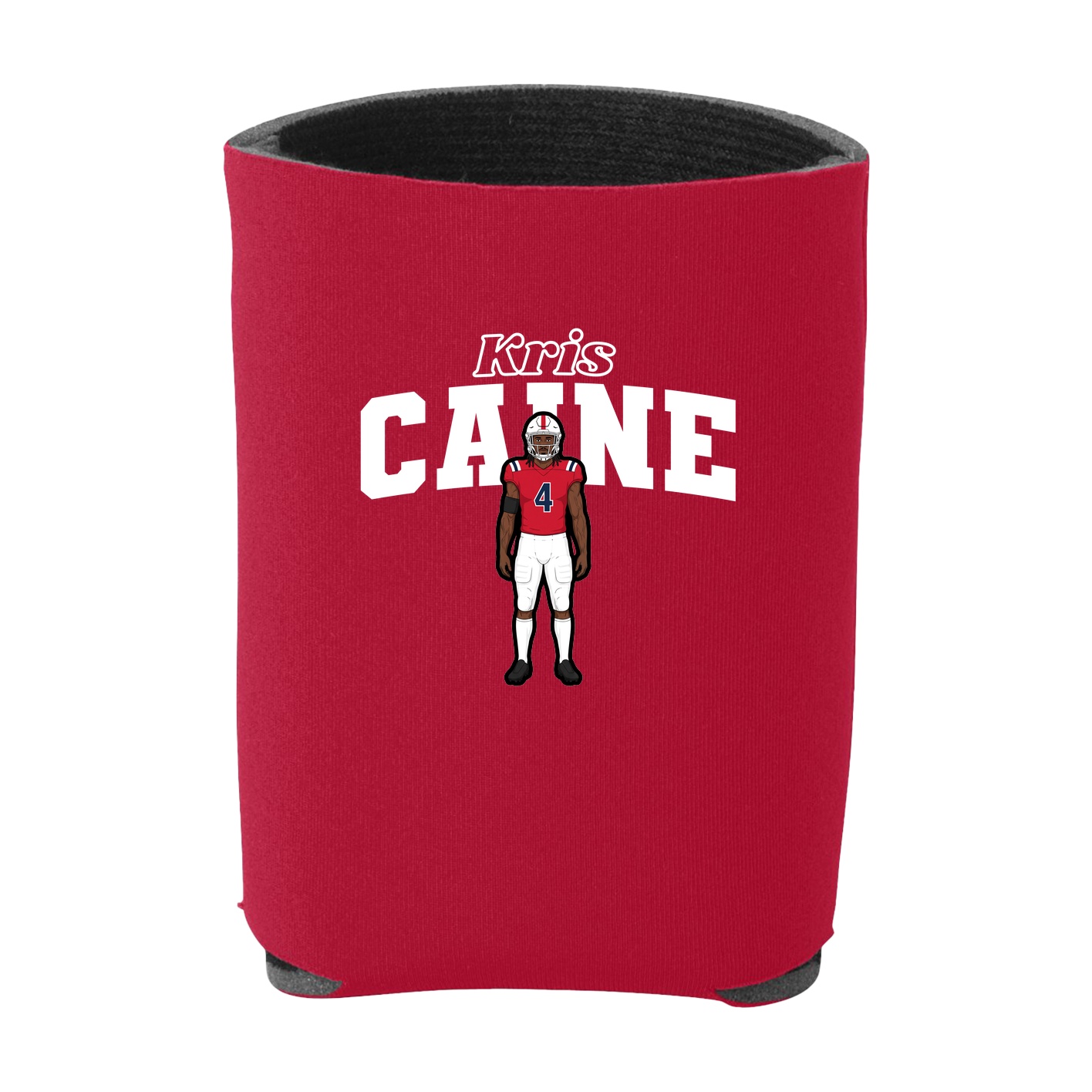 Can Holder — Name Arch in Red