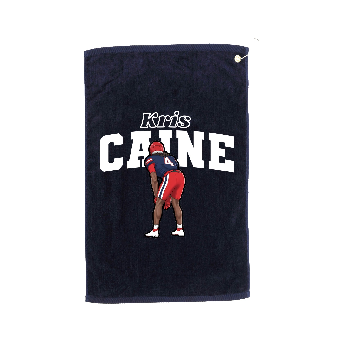 Golf Towel — Name Arch in Navy