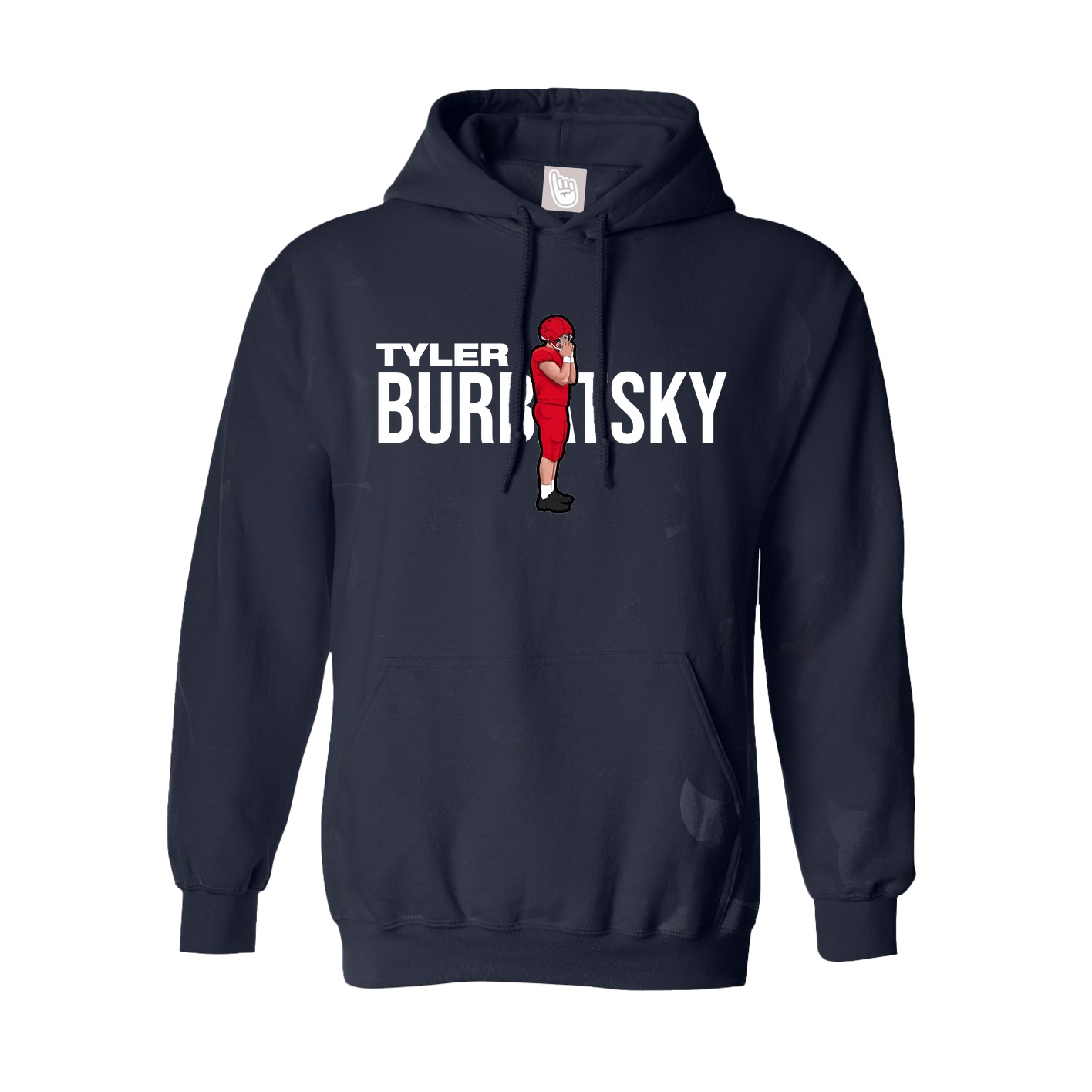 Hoodie — Player Name in Navy