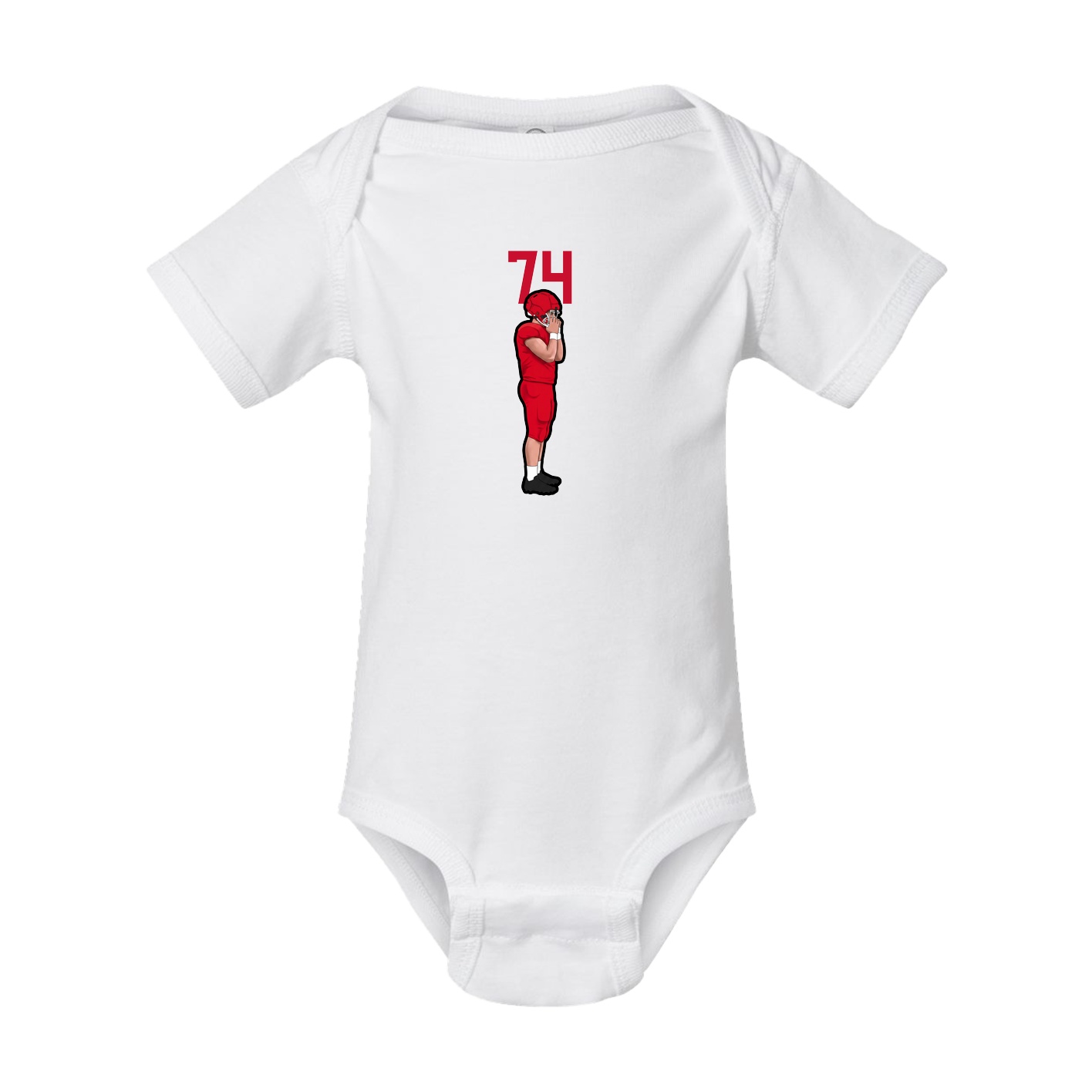 Baby Onesie — Number Top in White