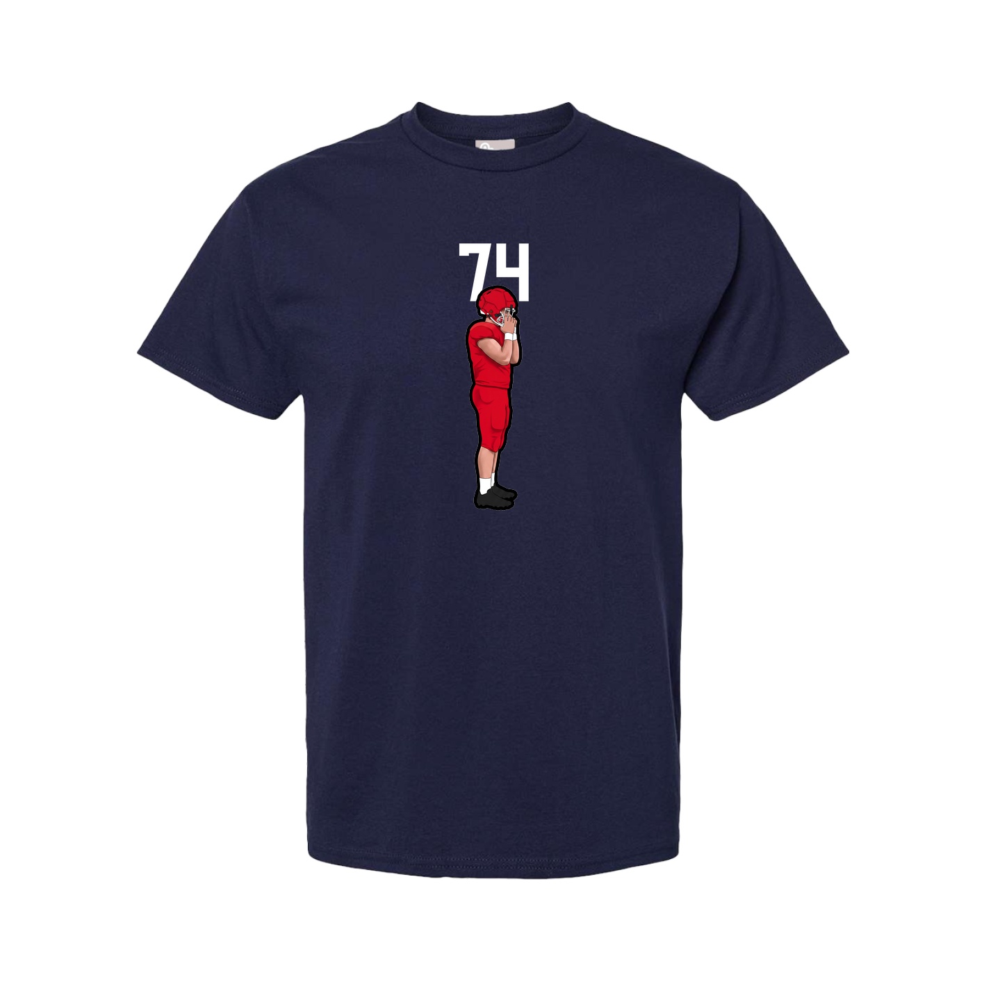 Youth Tee — Number Top in Navy