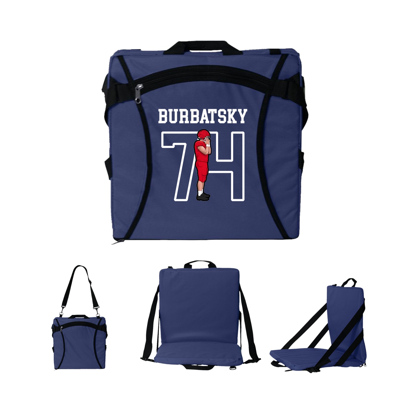 Folding Stadium Seat — Shirsey in Navy