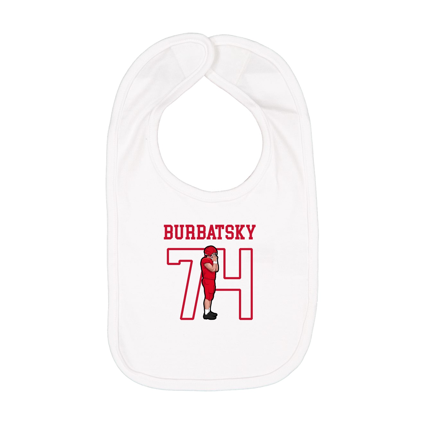 Infant Bib — Shirsey in White
