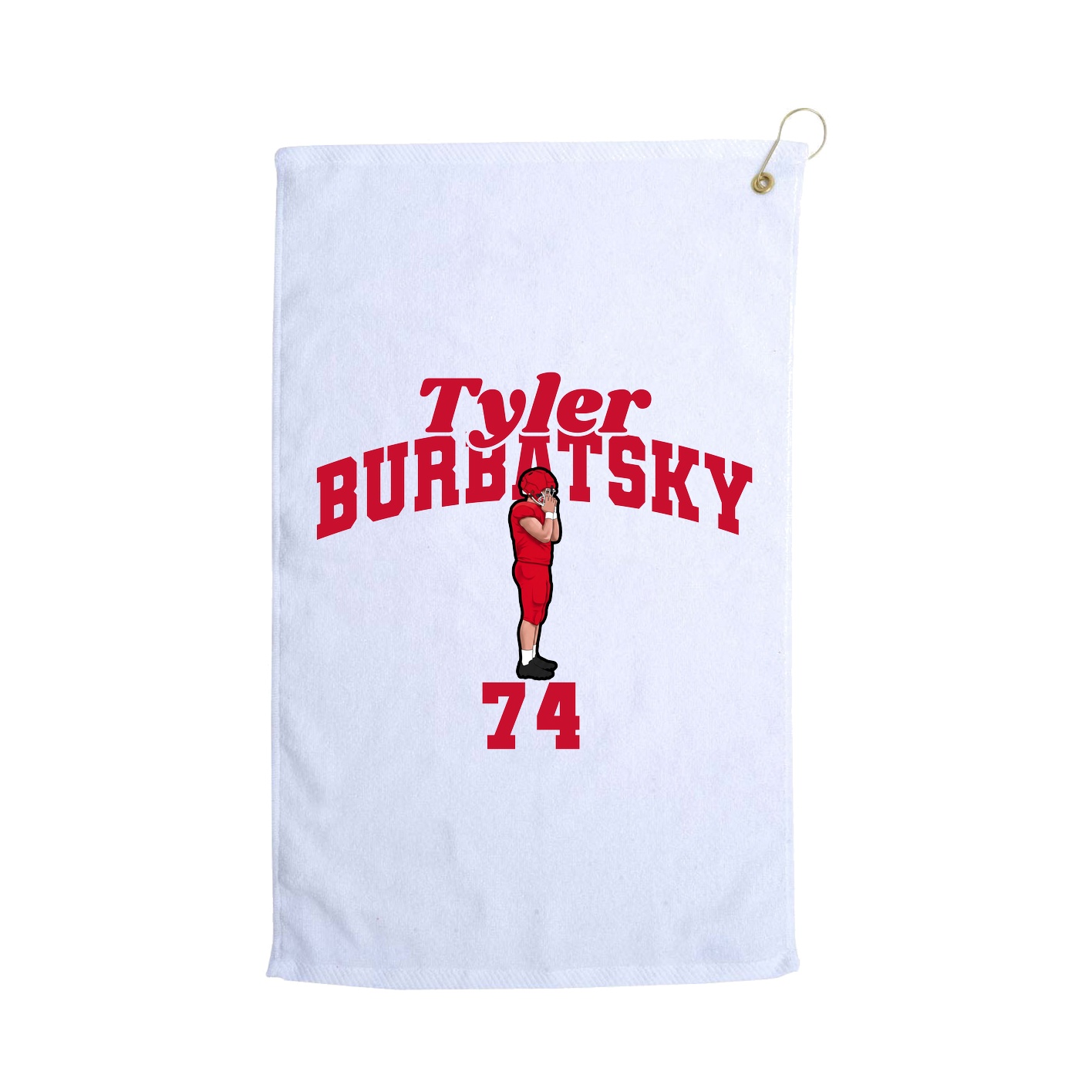 Golf Towel — Signature Arch in White