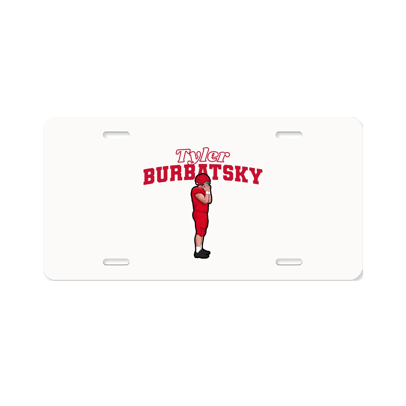 License Plate — Name Arch in Classic