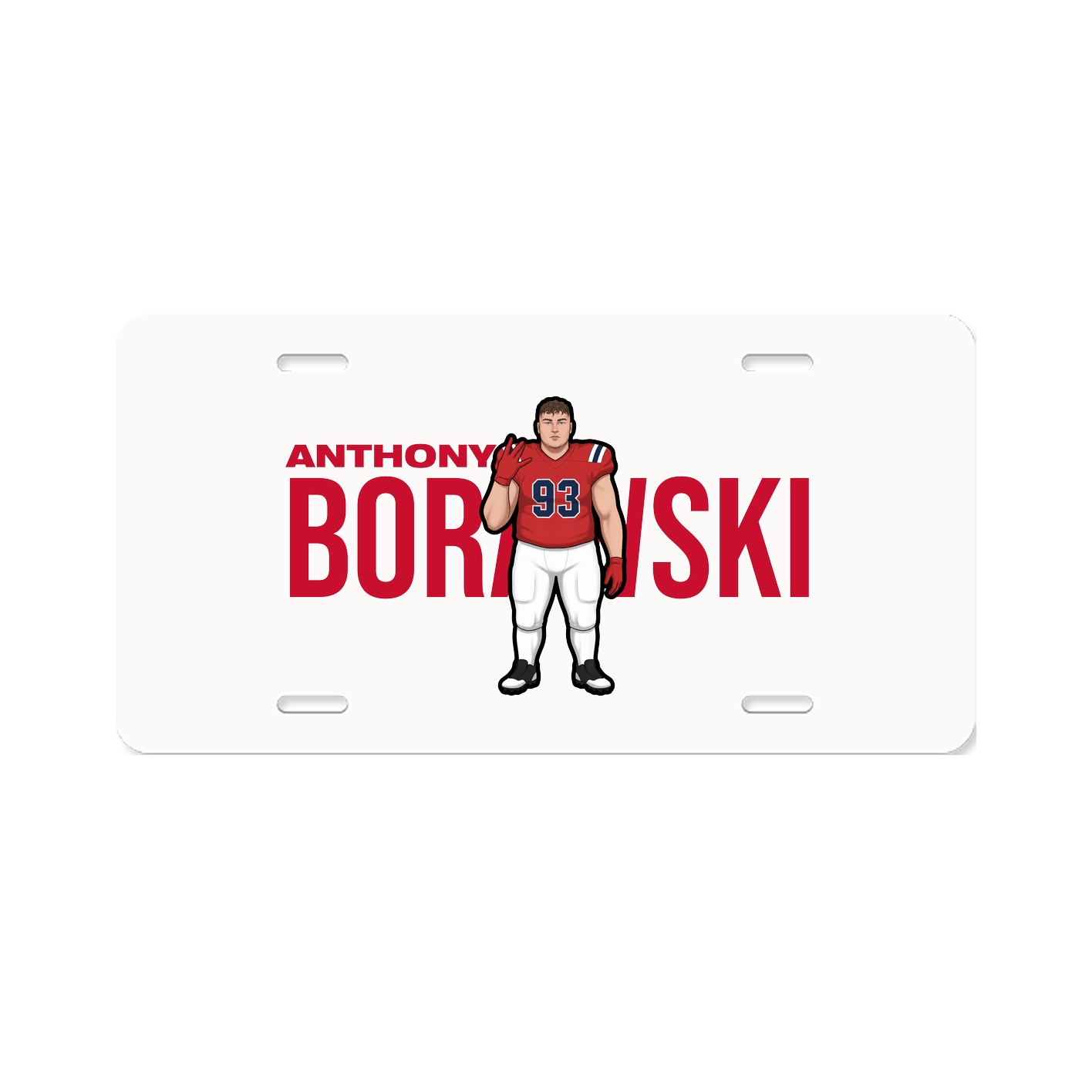 License Plate — Player Name in Classic