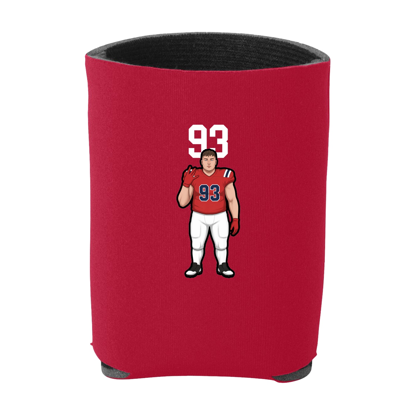 Can Holder — Number Top in Red