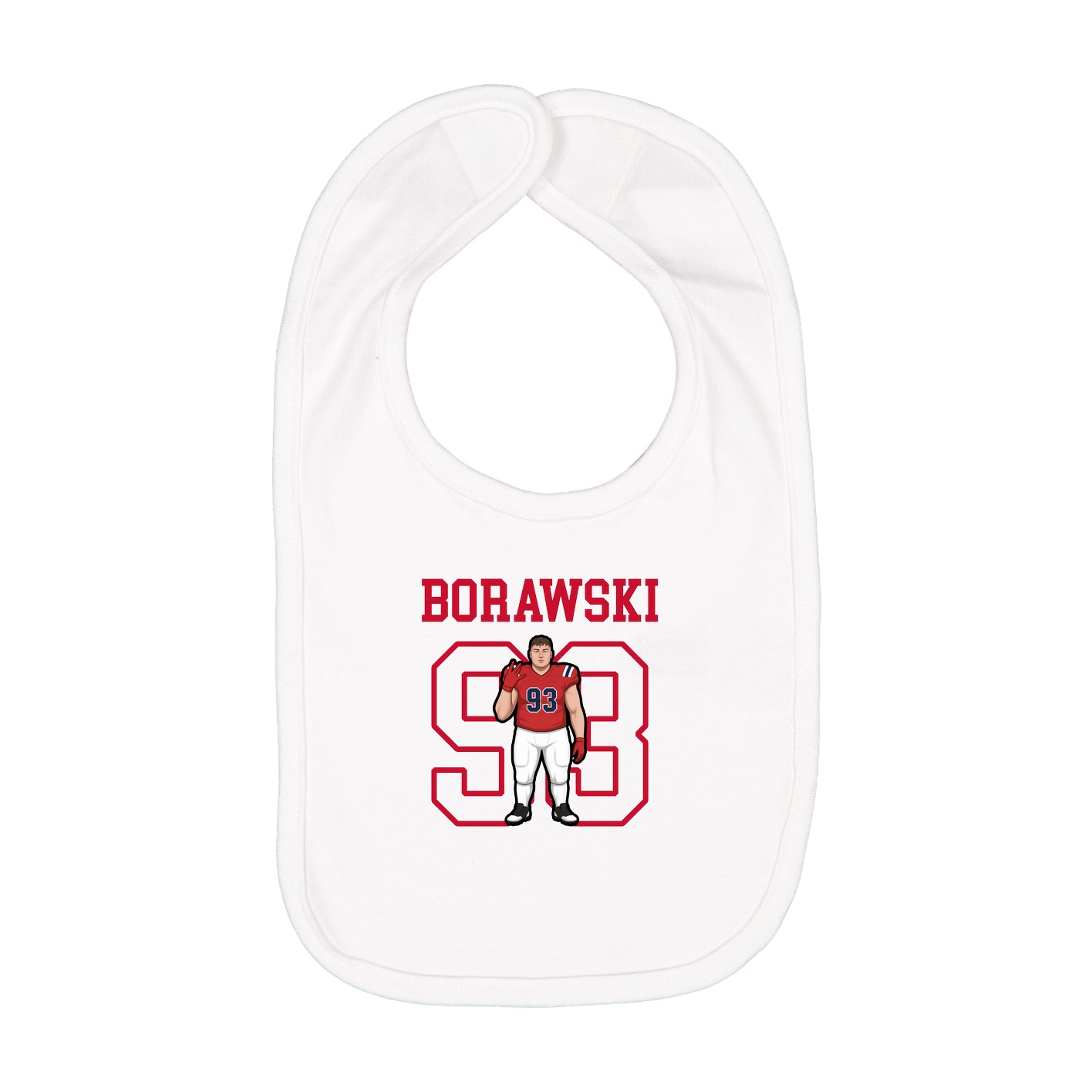 Infant Bib — Shirsey in White