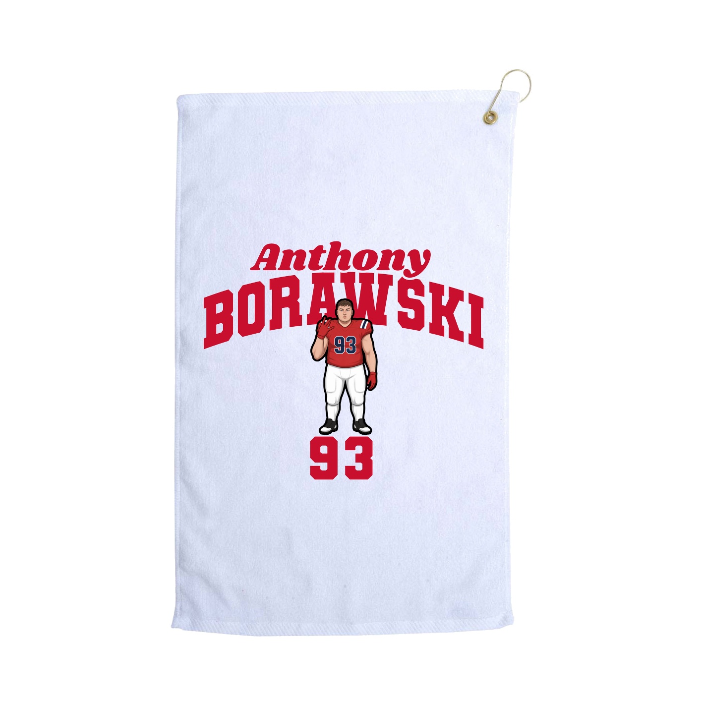 Golf Towel — Signature Arch in White