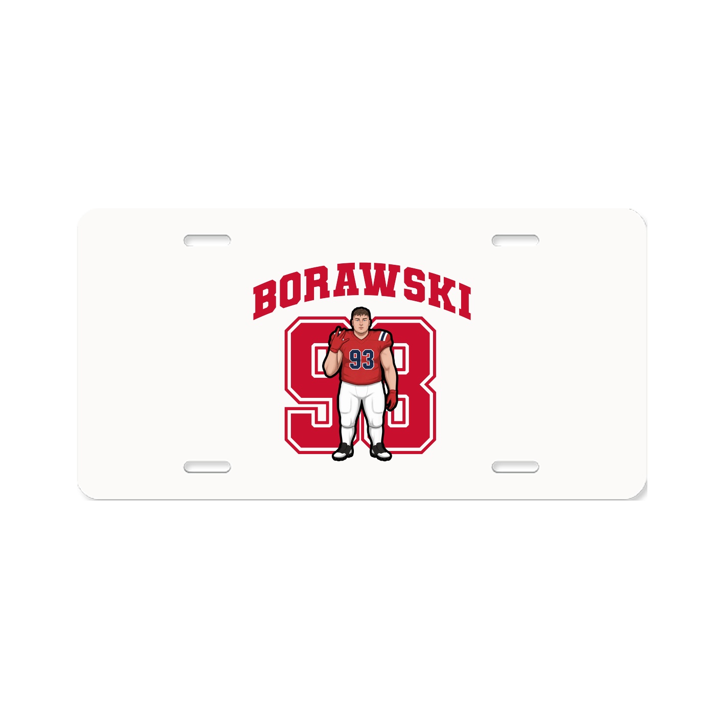 License Plate — Number in Classic