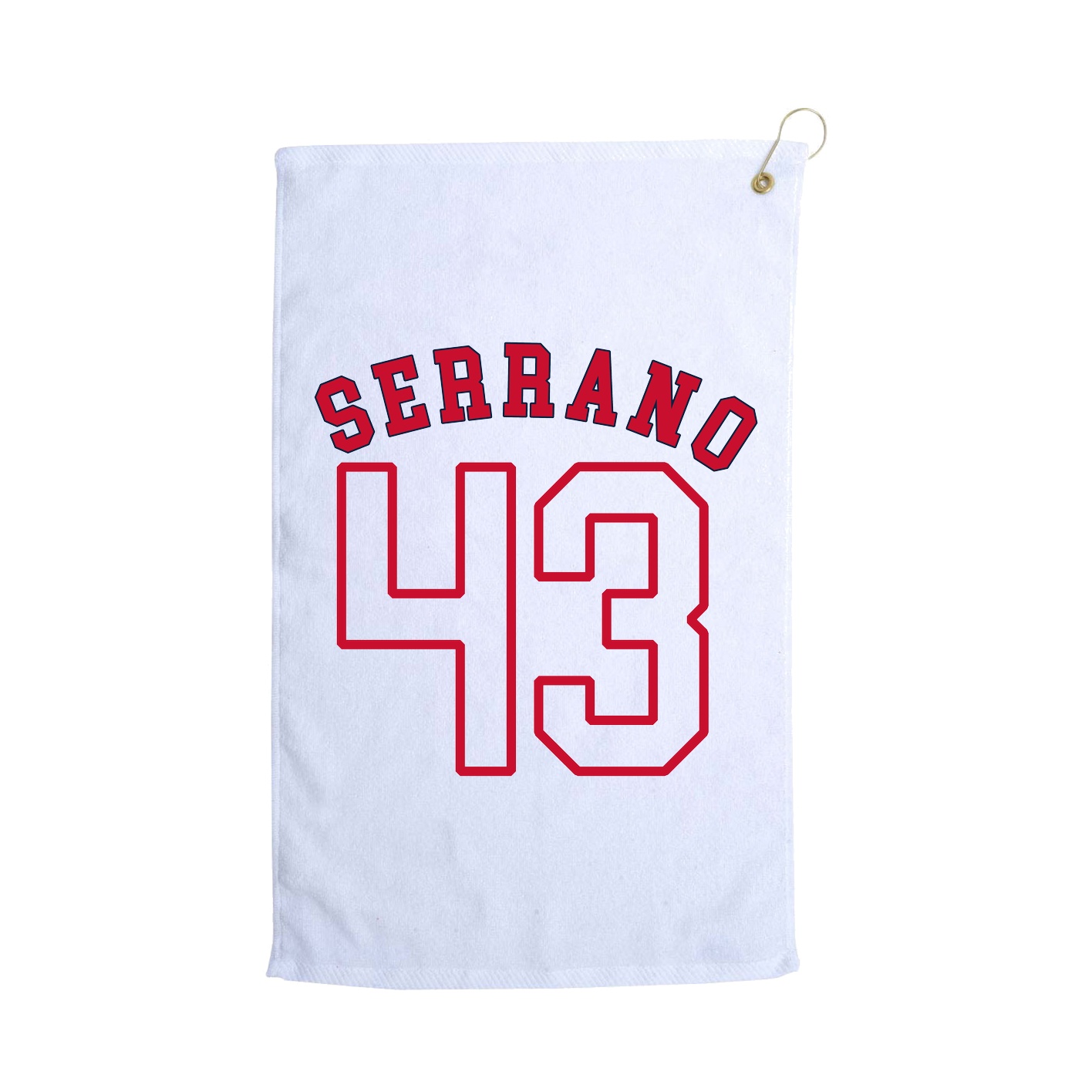 Golf Towel — Shirsey Arch in White