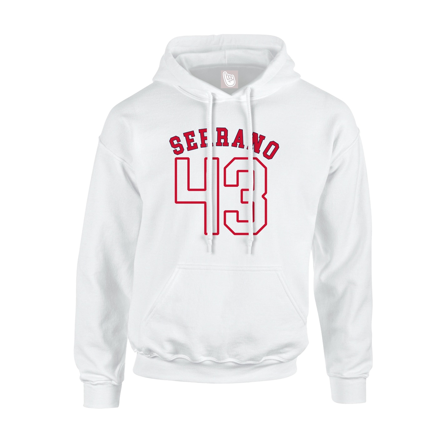 Youth Hoodie — Shirsey Arch in White