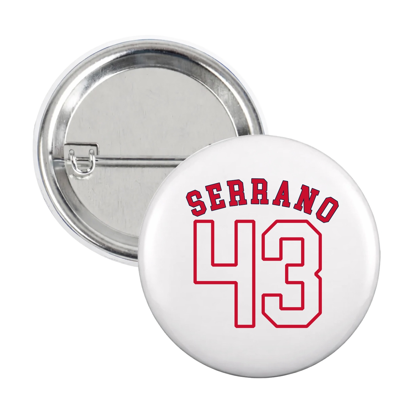 Game Day Button — Shirsey Arch in White