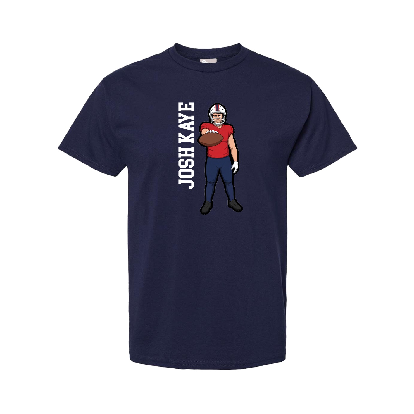 Tee — Name Vertical in Navy
