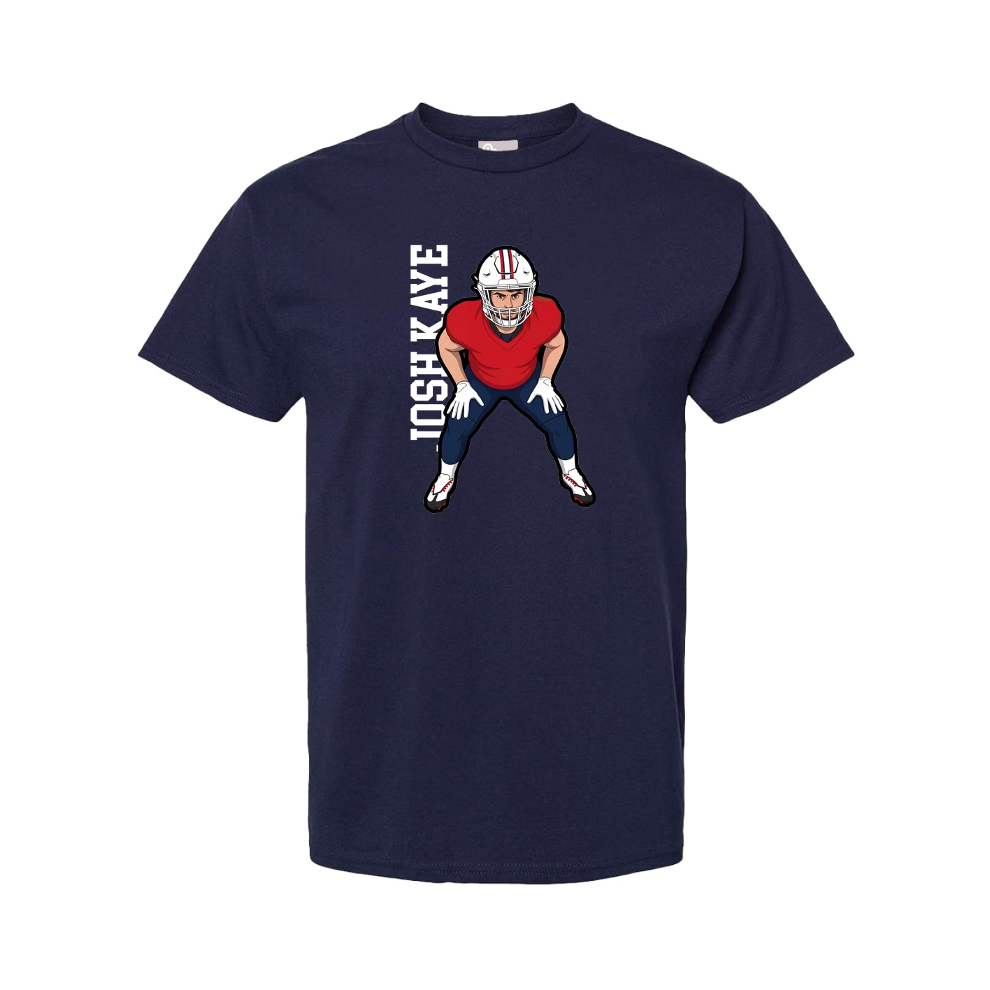 Youth Tee — Name Vertical in Navy
