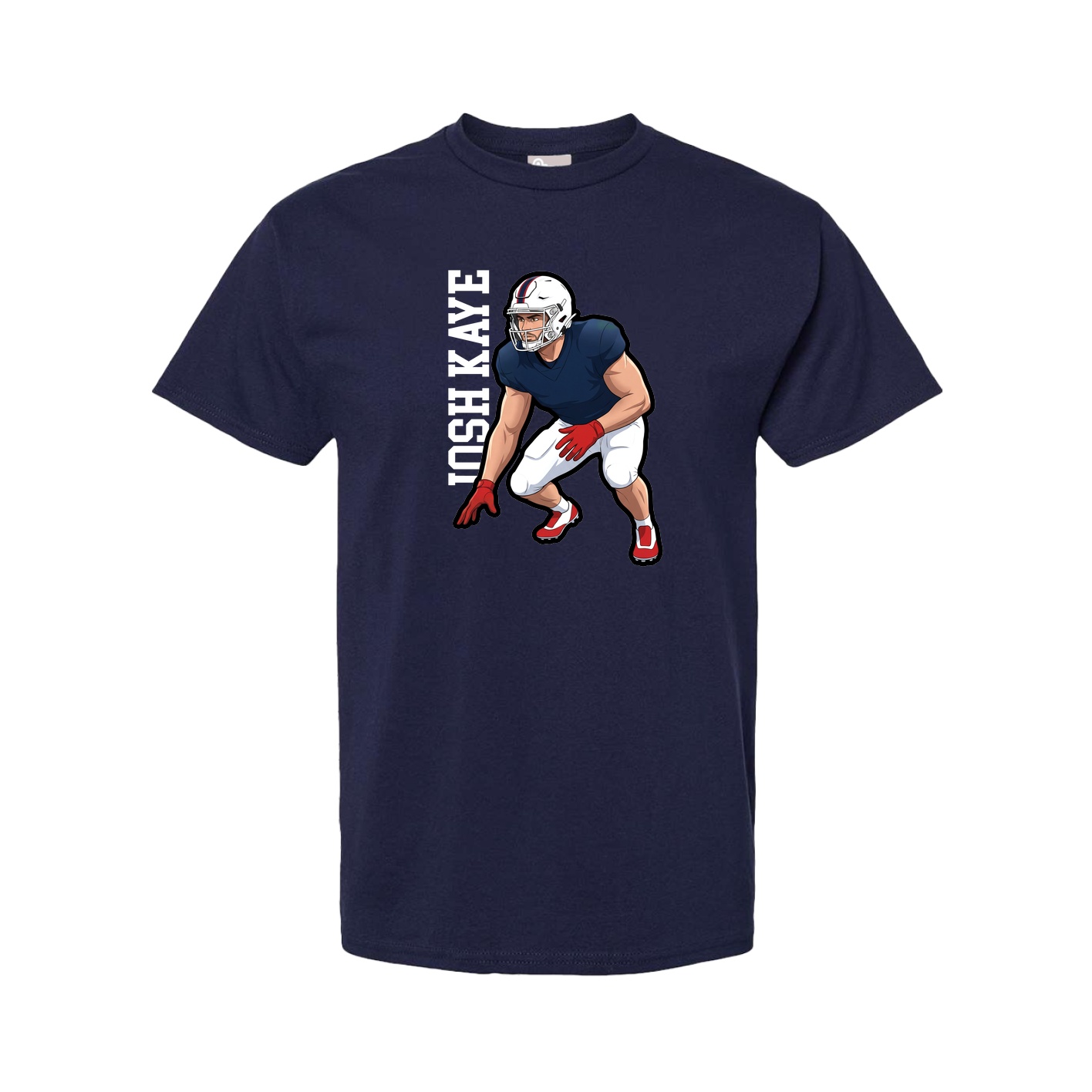 Tee — Name Vertical in Navy