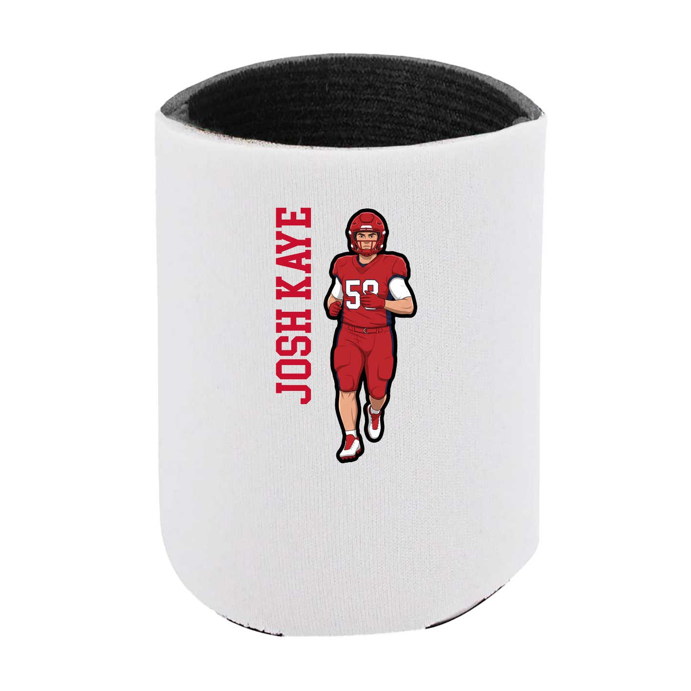 Can Holder — Name Vertical in White