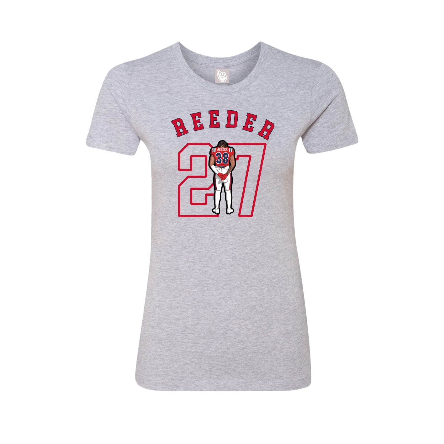 Fitted Women's Tee — Shirsey Arch in Grey