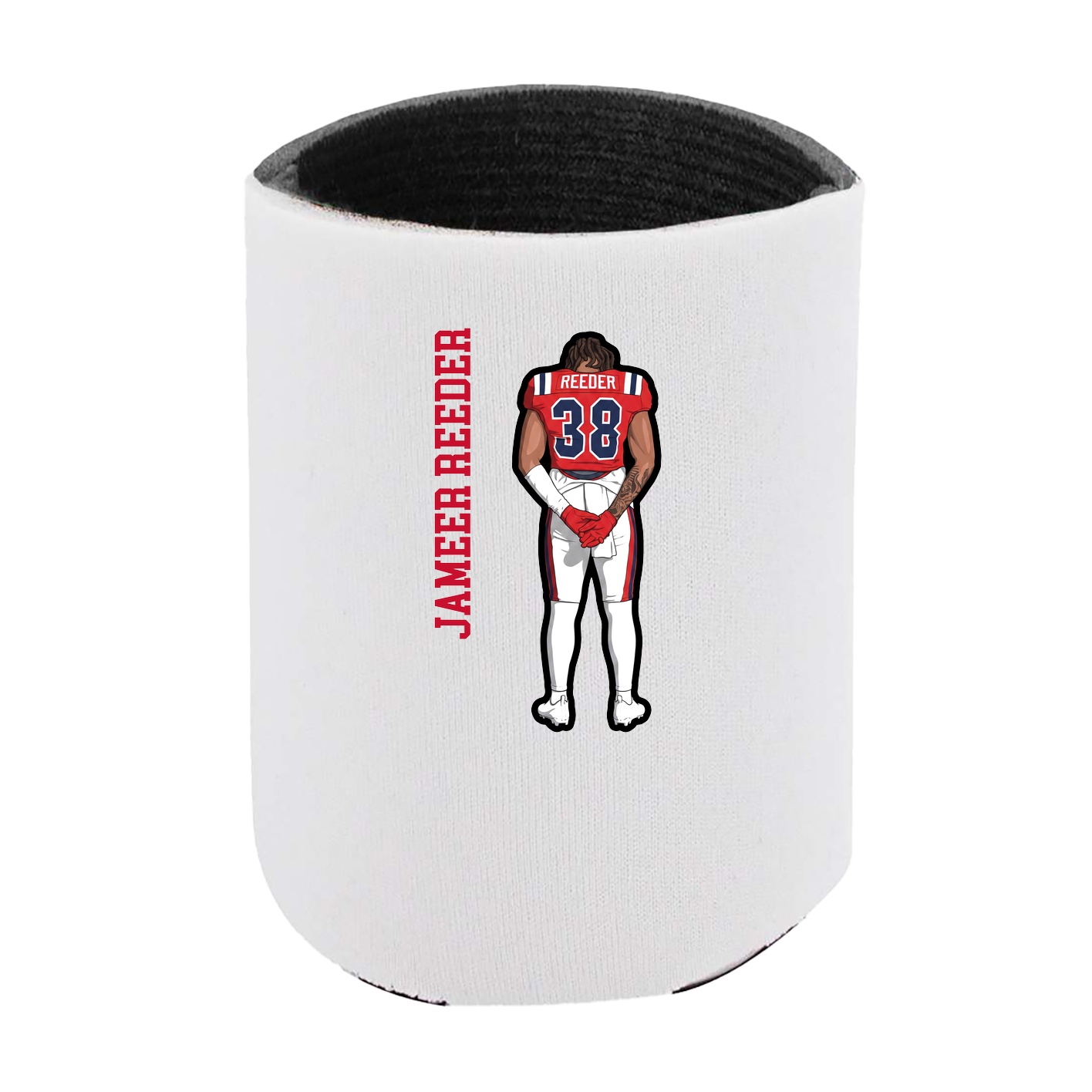 Can Holder — Name Vertical in White