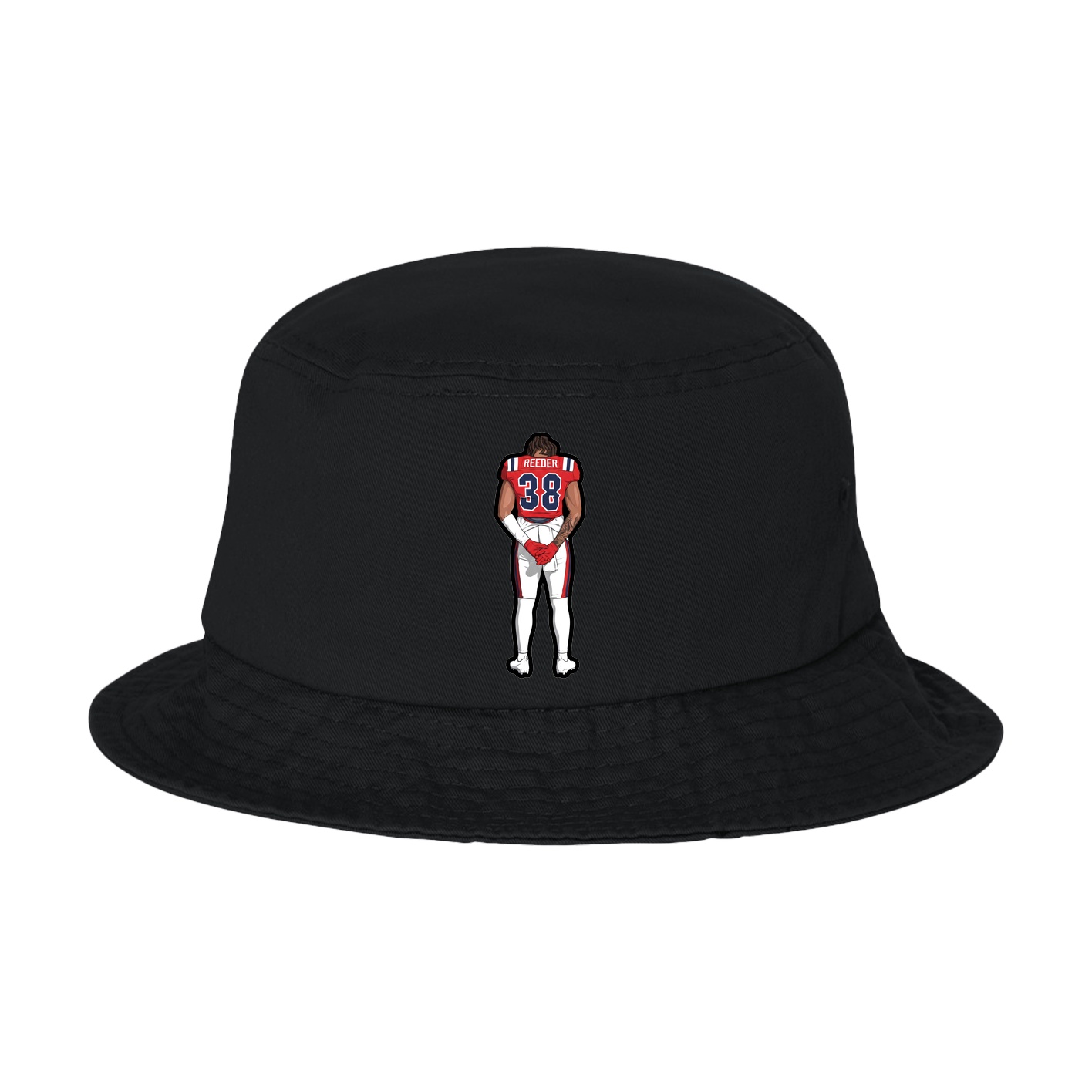 Bucket Cap — Name Vertical in Black
