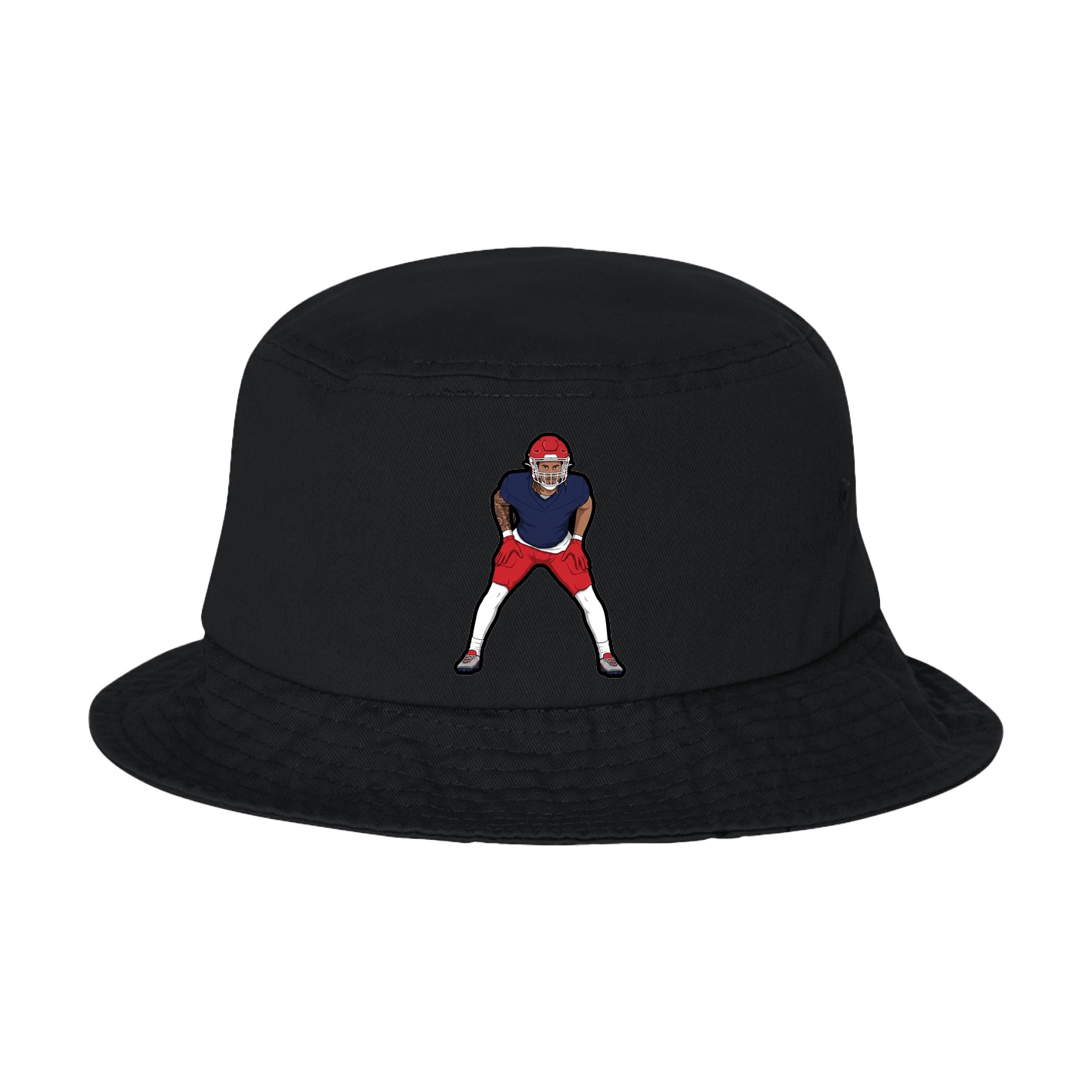 Bucket Cap — Name Vertical in Black