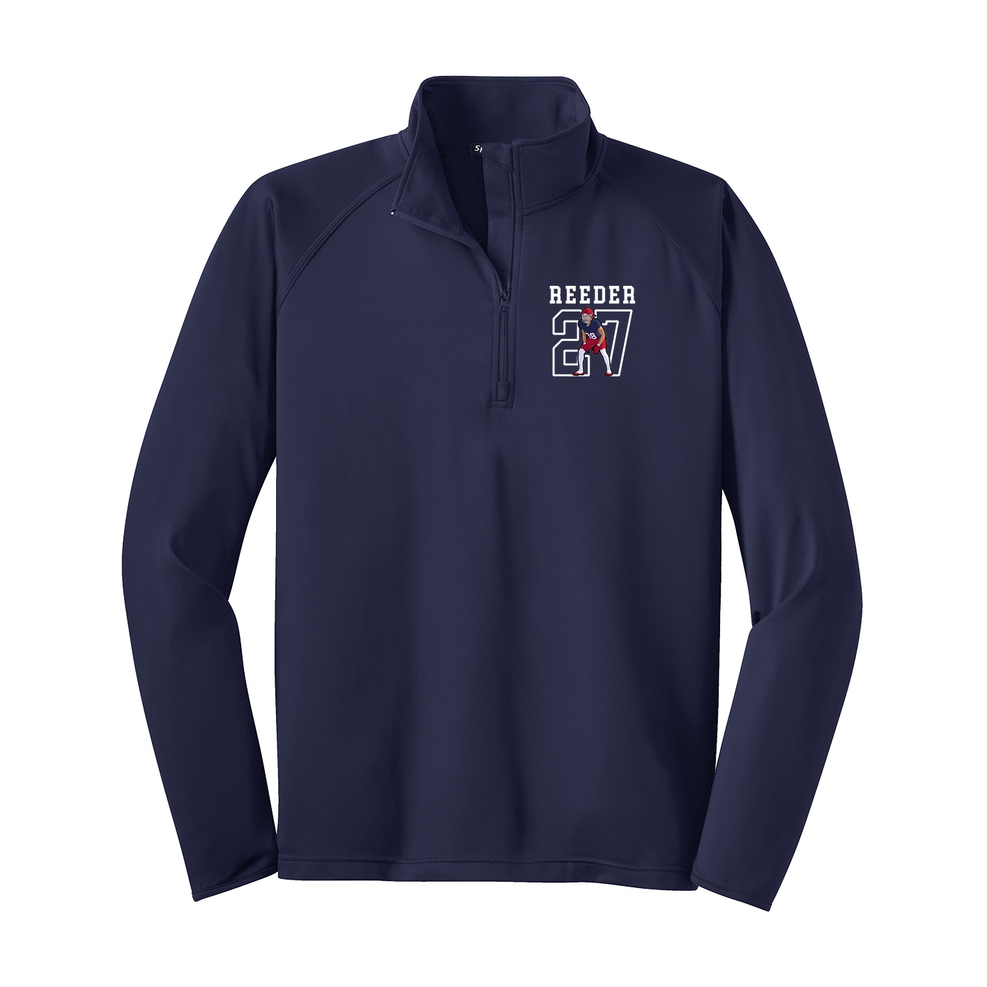 Q-Zip Pullover — Shirsey in Navy