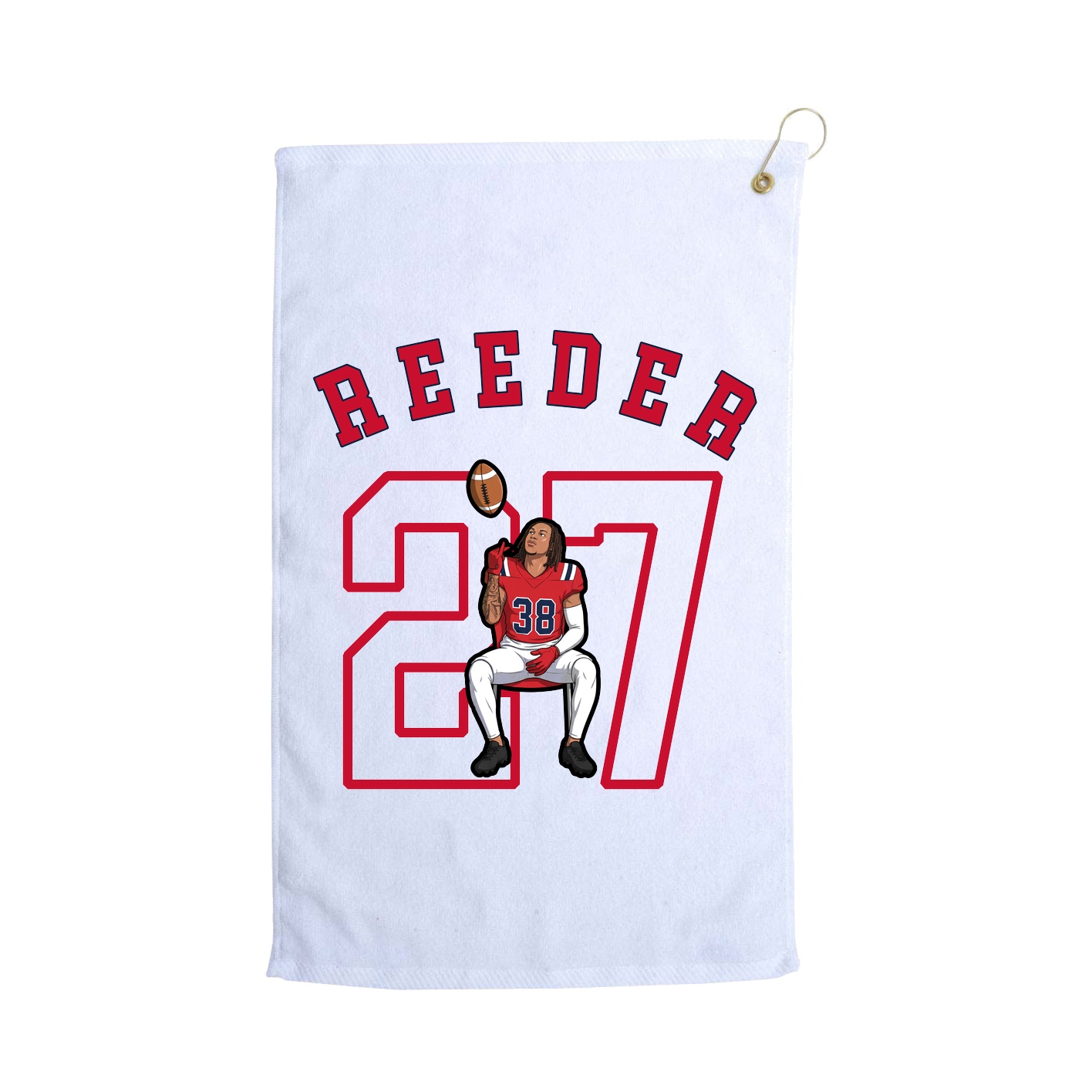 Golf Towel — Shirsey Arch in White
