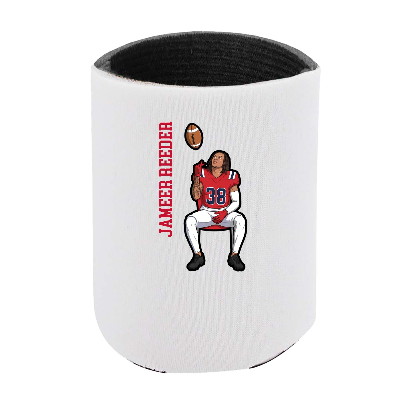 Can Holder — Name Vertical in White