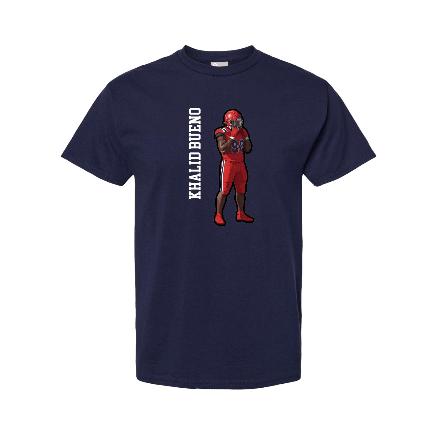 Youth Tee — Name Vertical in Navy