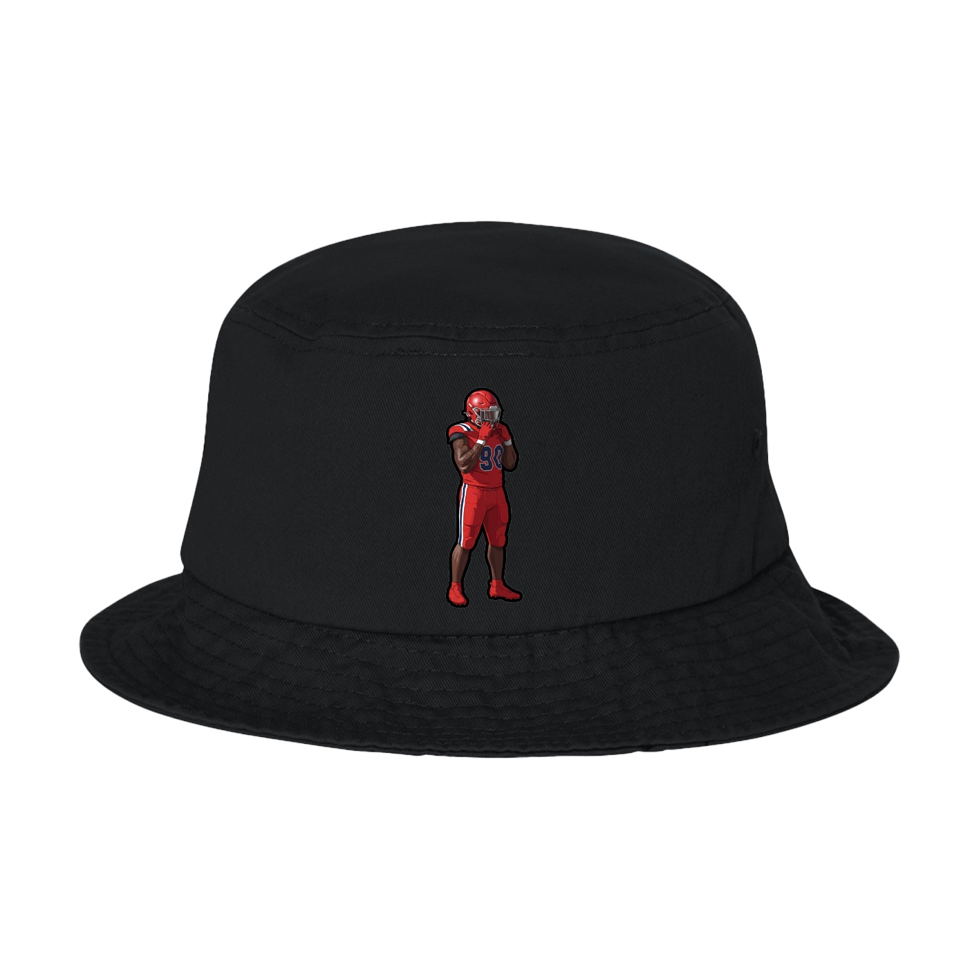 Bucket Cap — Name Vertical in Black