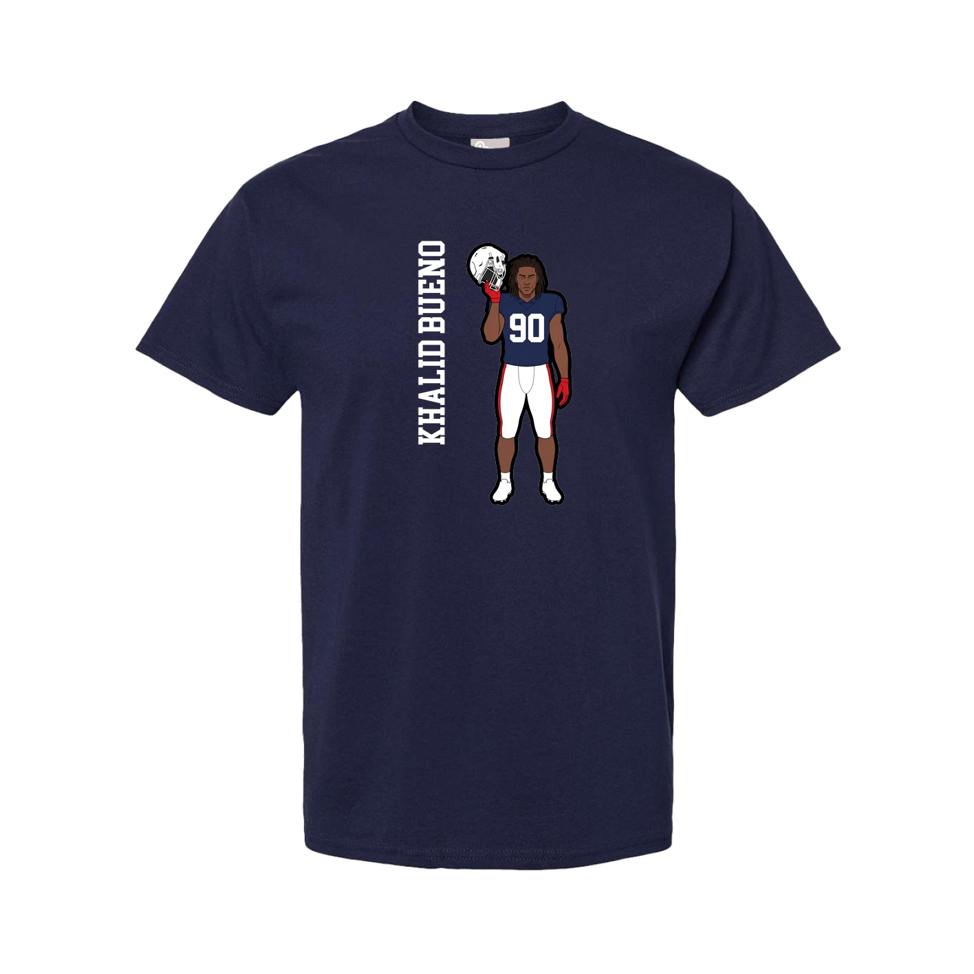 Youth Tee — Name Vertical in Navy