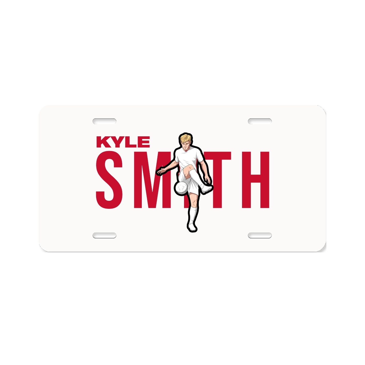 License Plate — Player Name in Classic