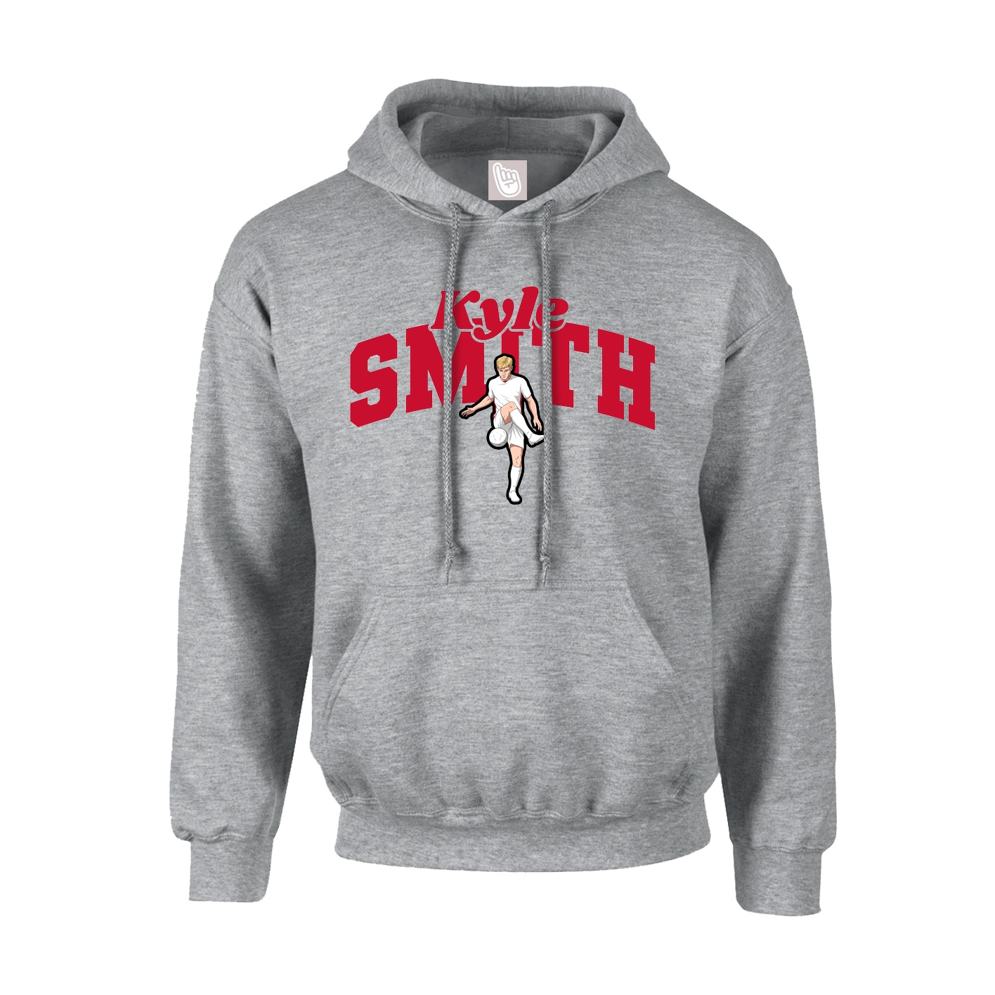 Youth Hoodie — Signature Arch in Grey
