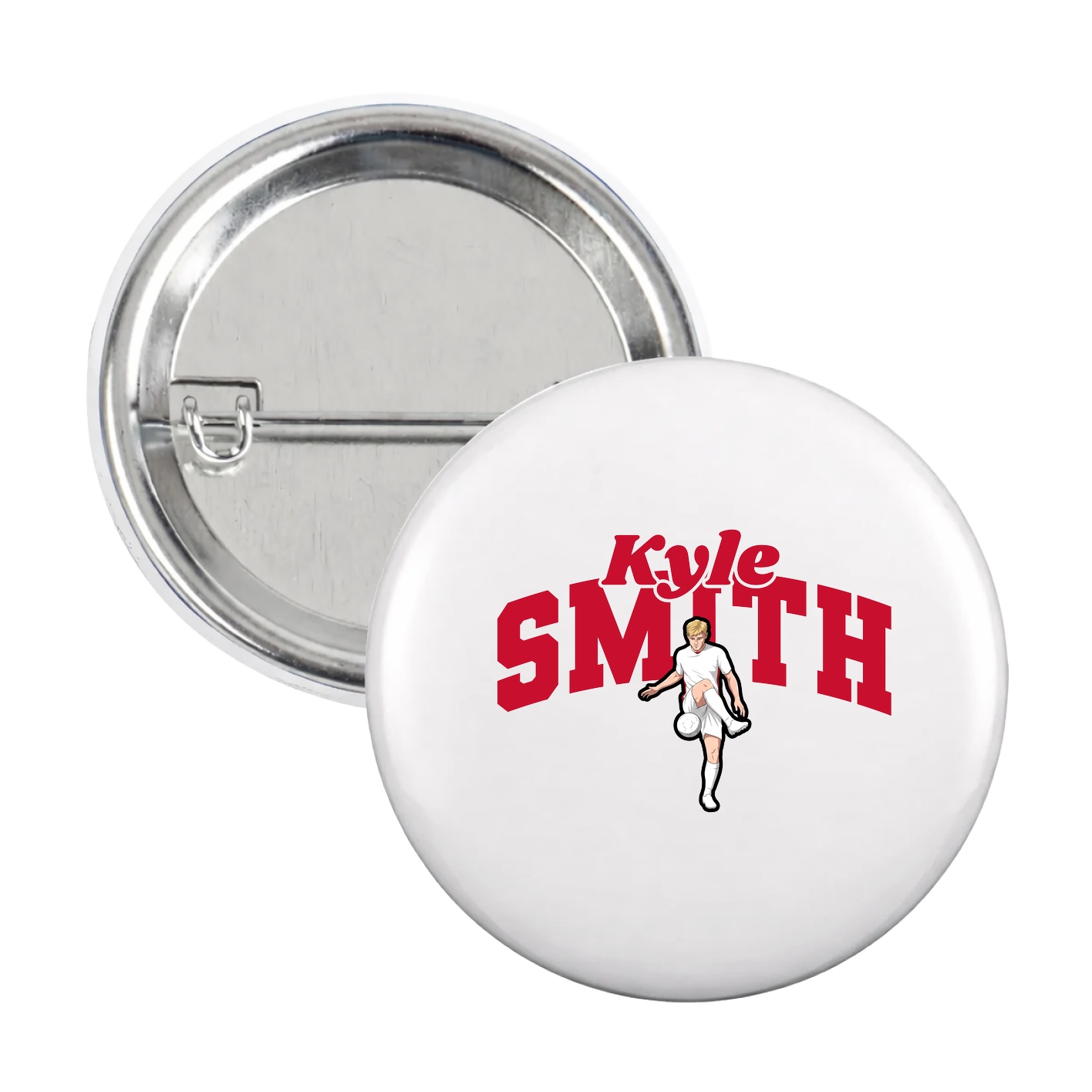 Game Day Button — Signature Arch in White