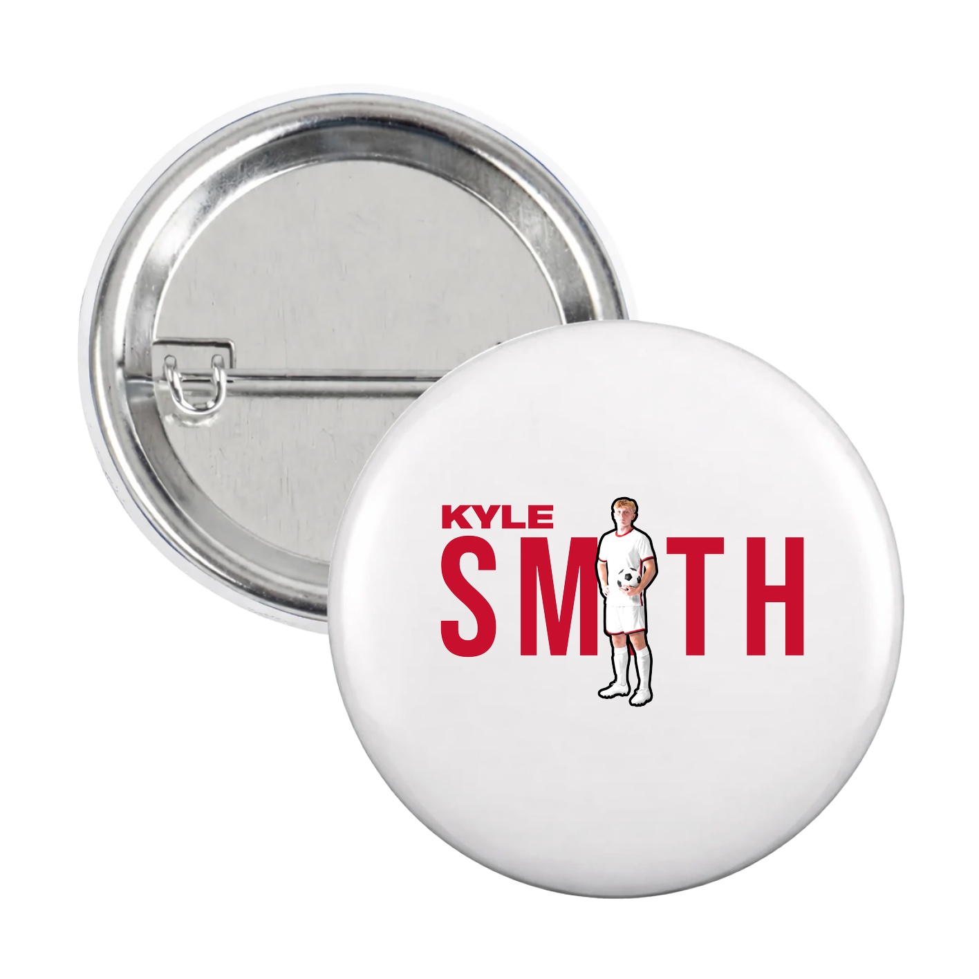 Game Day Button — Player Name in White