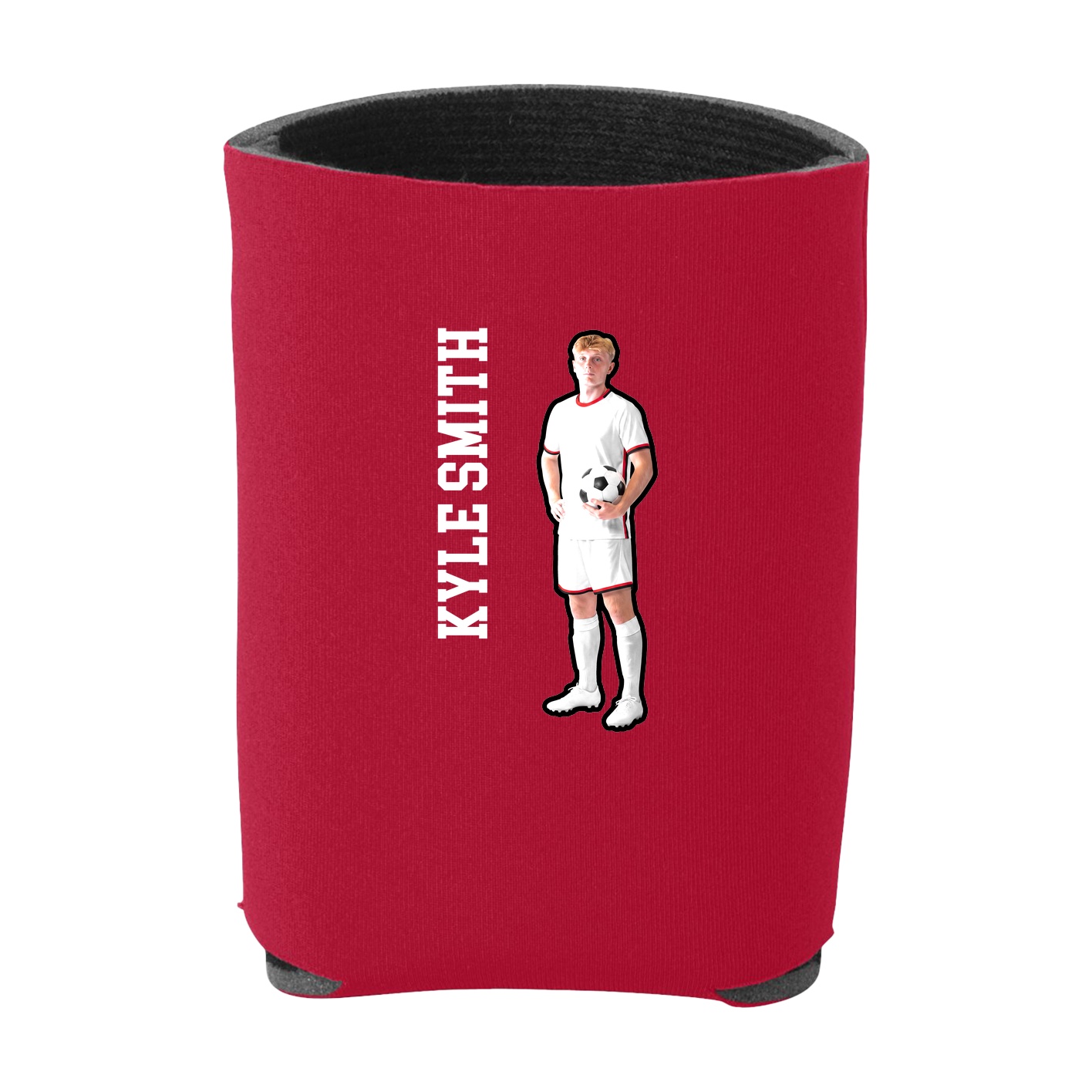 Can Holder — Name Vertical in Red