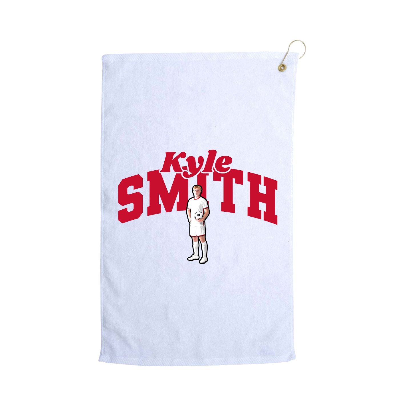 Golf Towel — Signature Arch in White