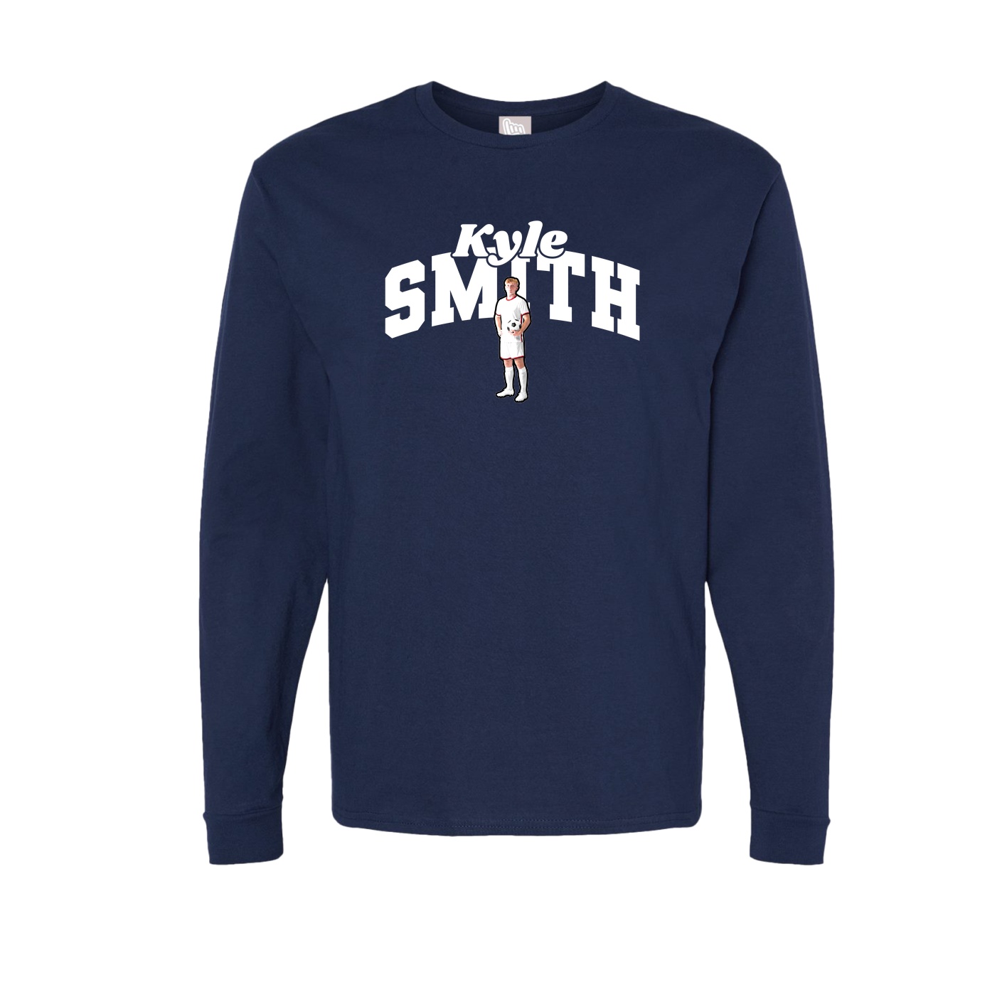 Long Sleeve Tee — Signature Arch in Navy